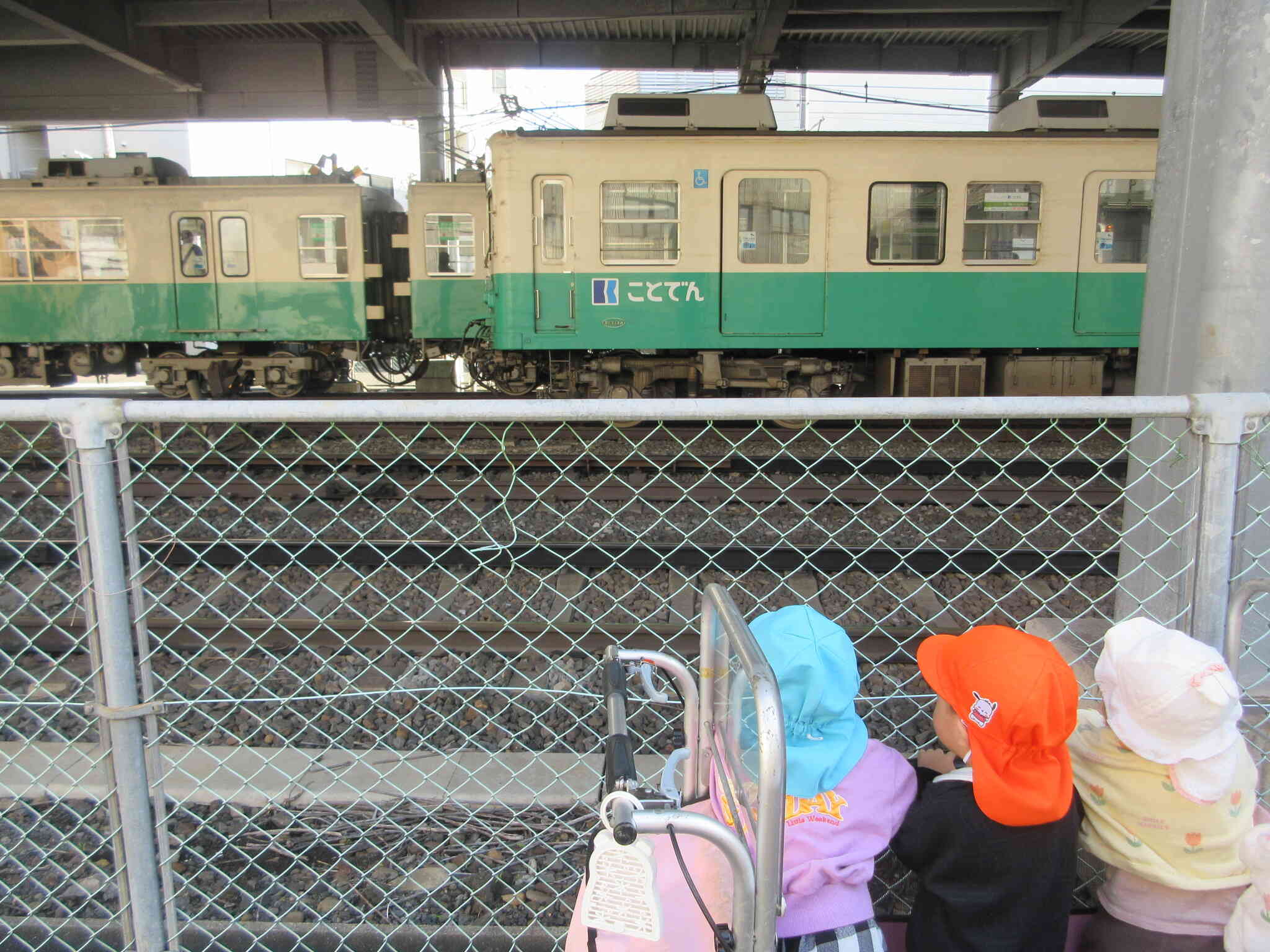 園外保育で電車を見に行ったよ♪（全クラス）