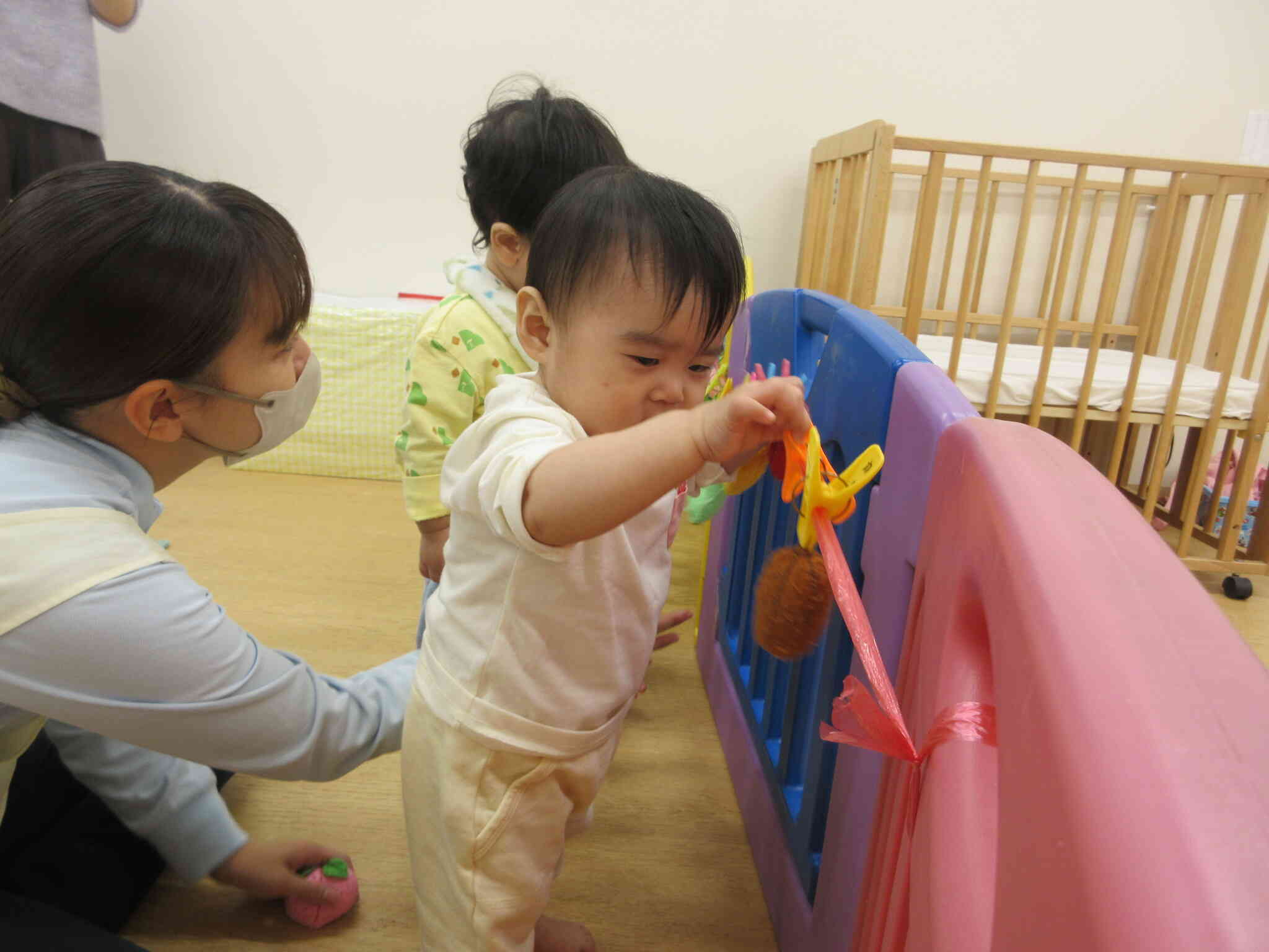 ひよこ組さんも果物狩りに挑戦！