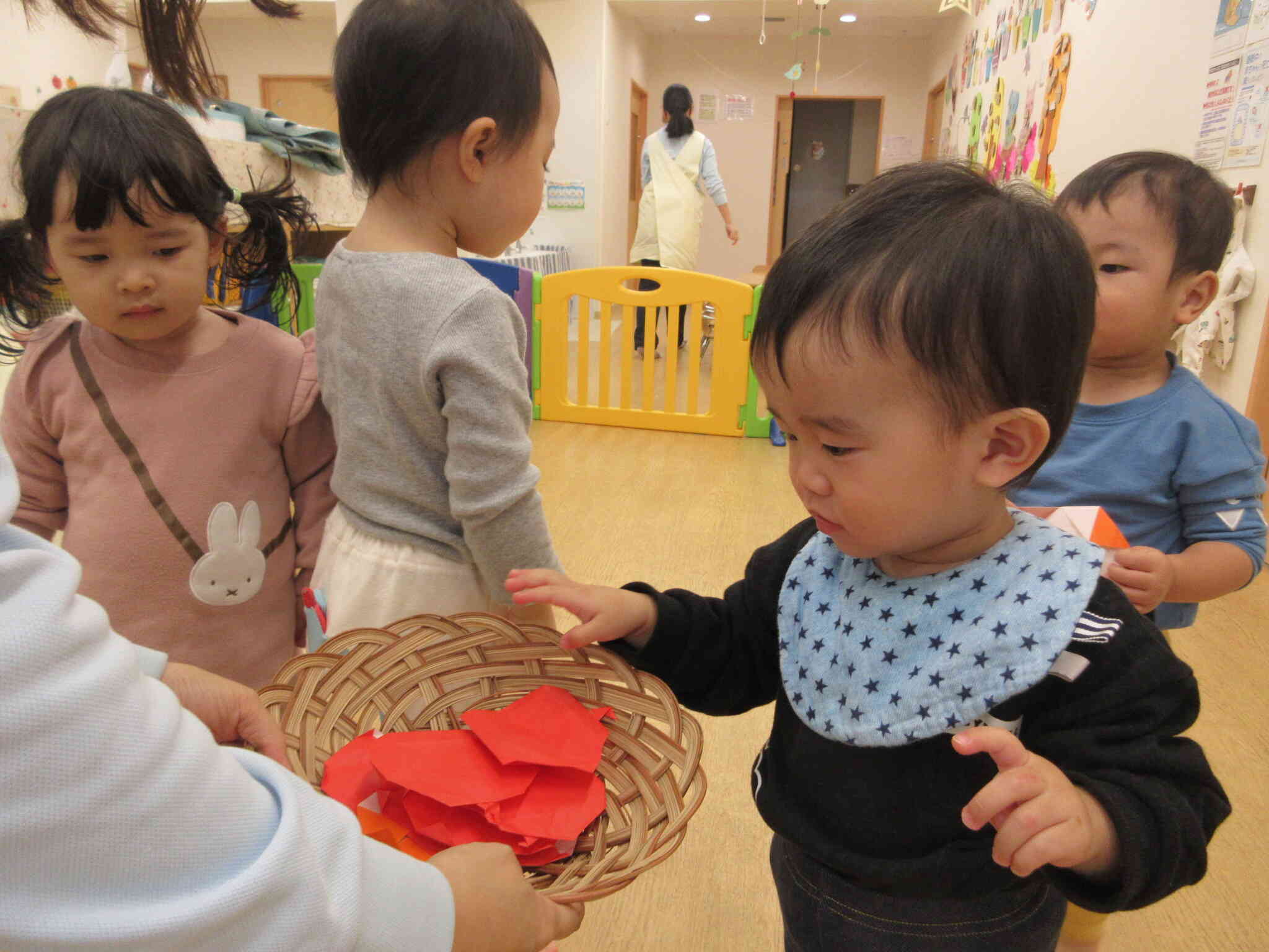 りんごがいっぱいとれたね！