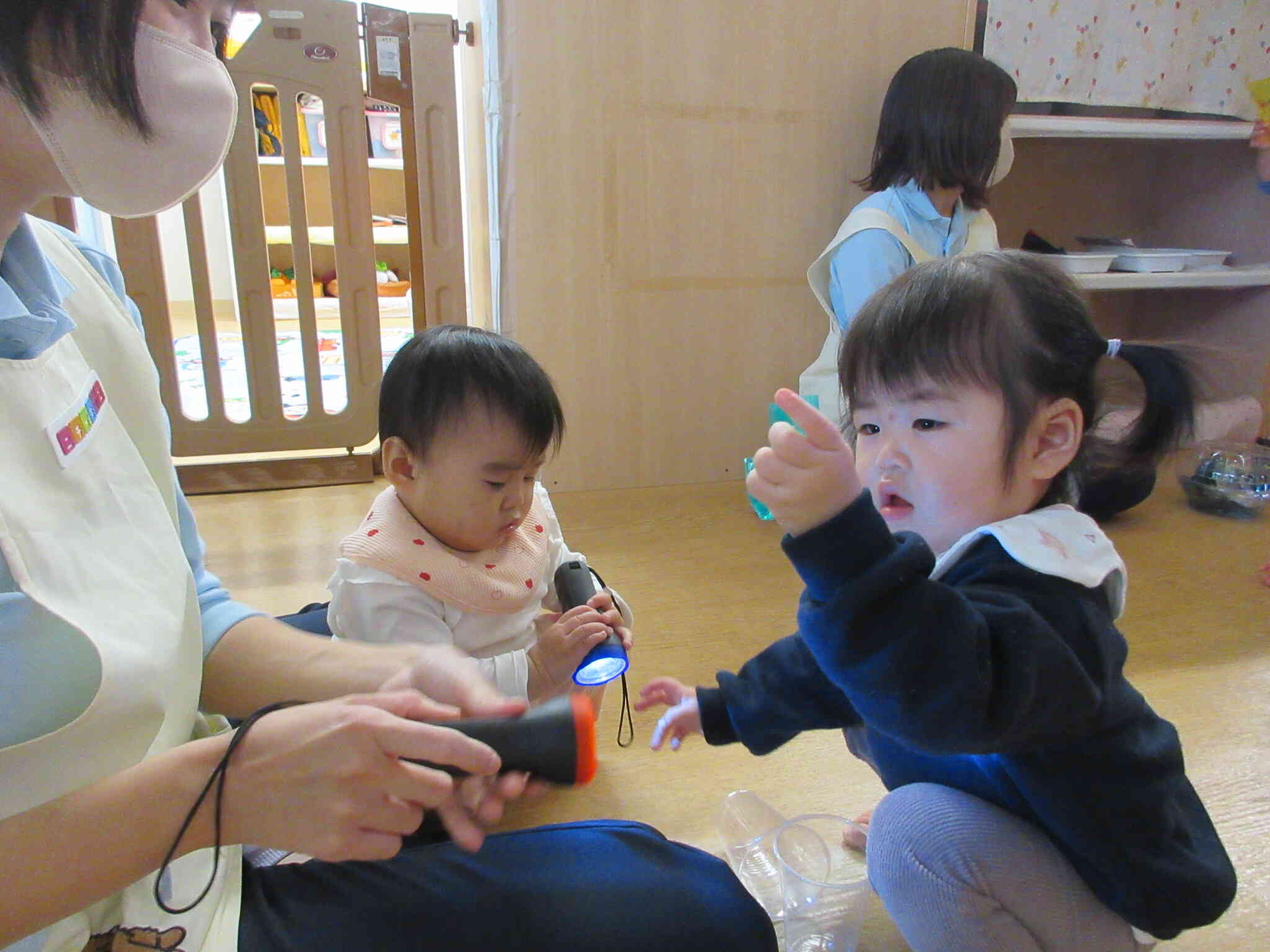 先生と一緒に楽しいね