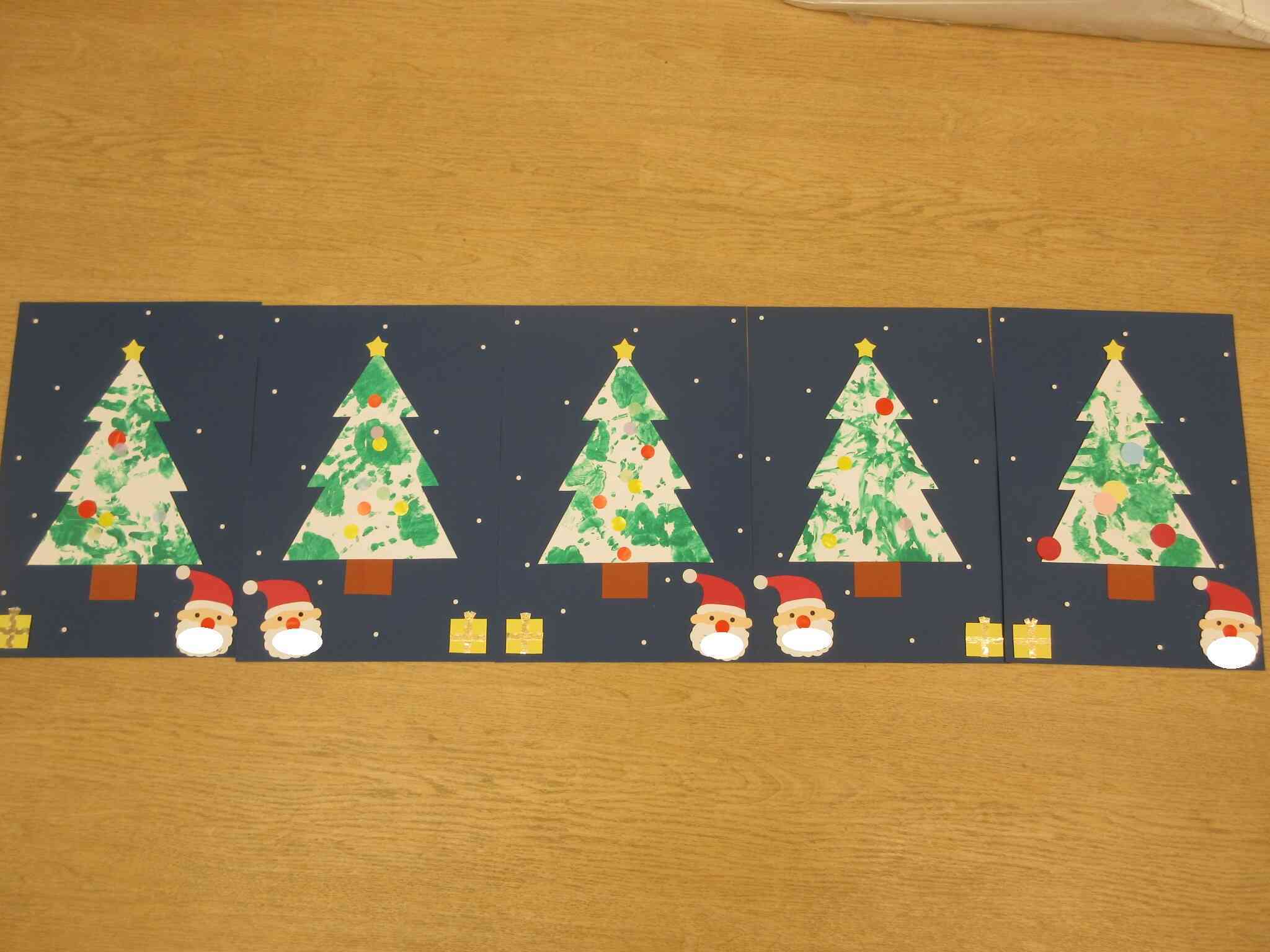 クリスマスの製作をしました！（0歳児　ひよこ組）