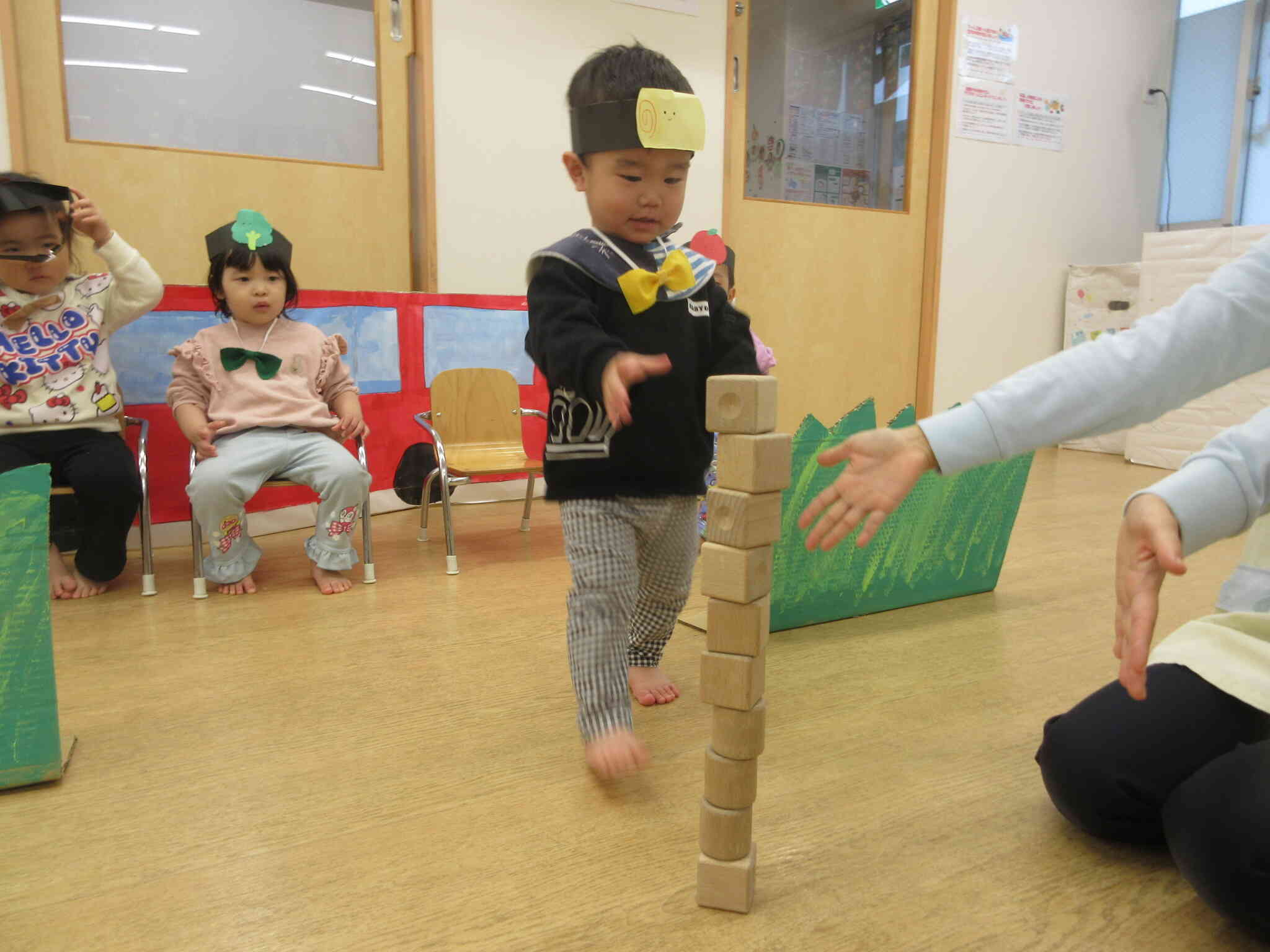 積み木、高く積むよ！