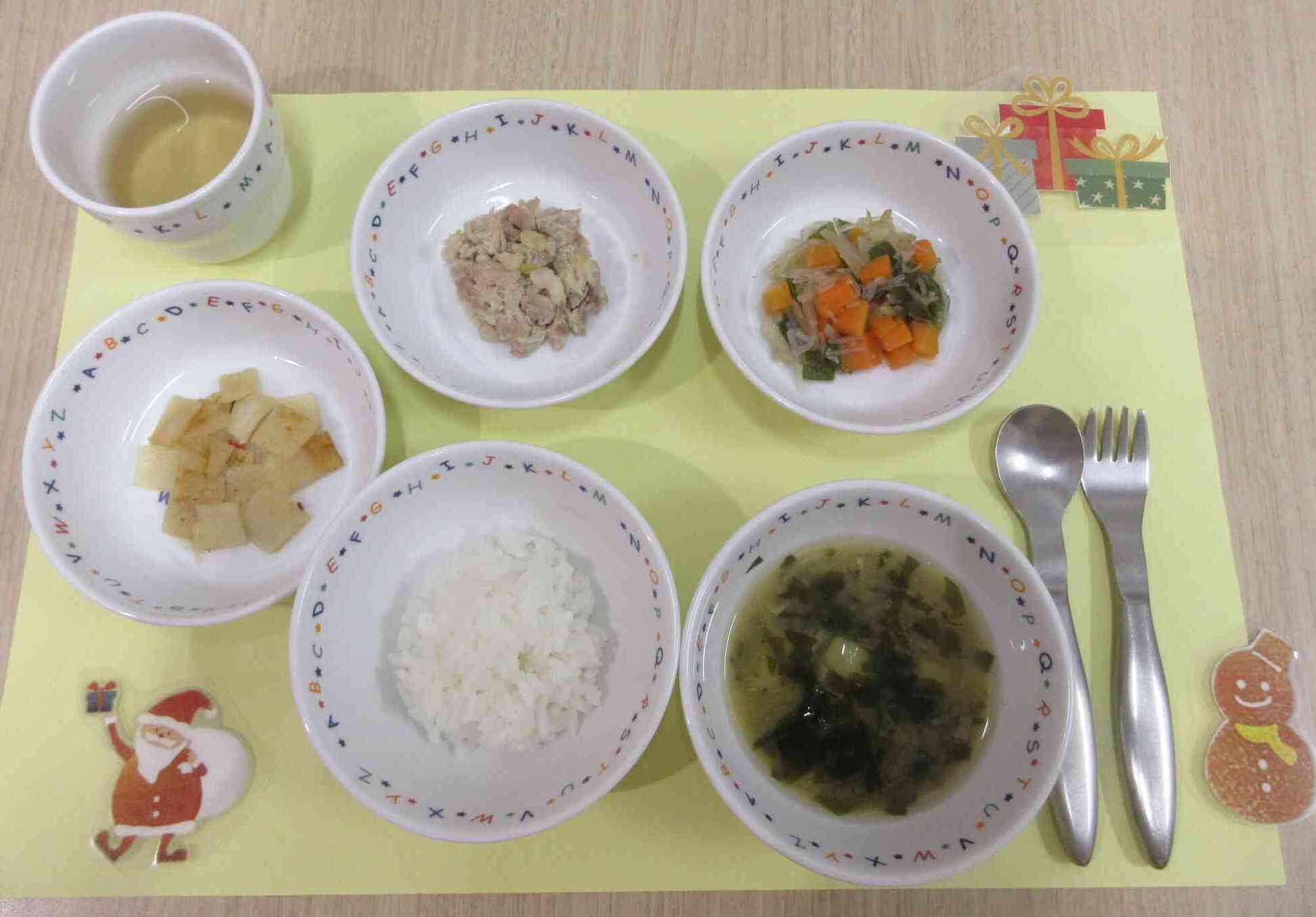 12月の給食（離乳食）
