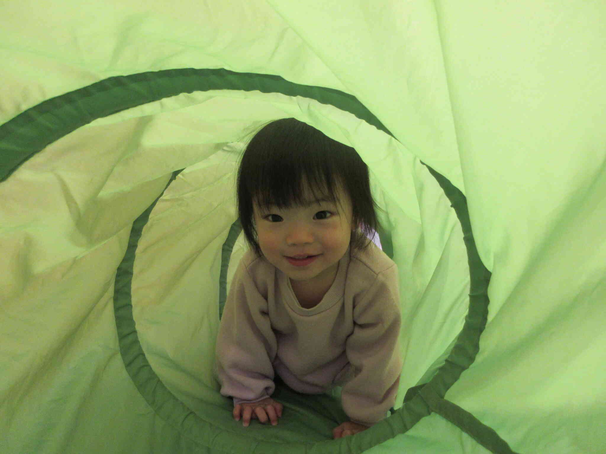 トンネル潜り楽しいね♪