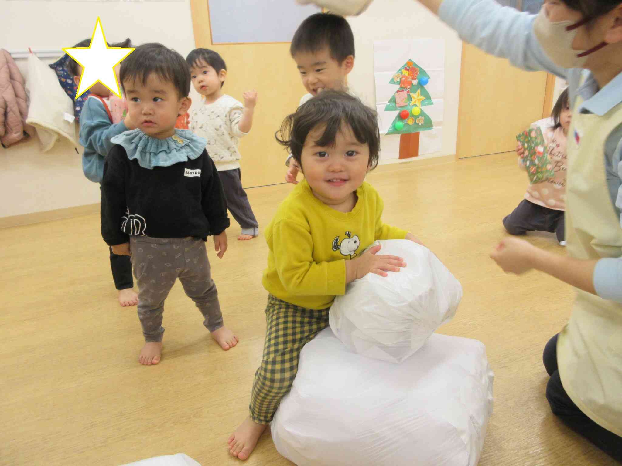 雪だるまを作ったよ☆