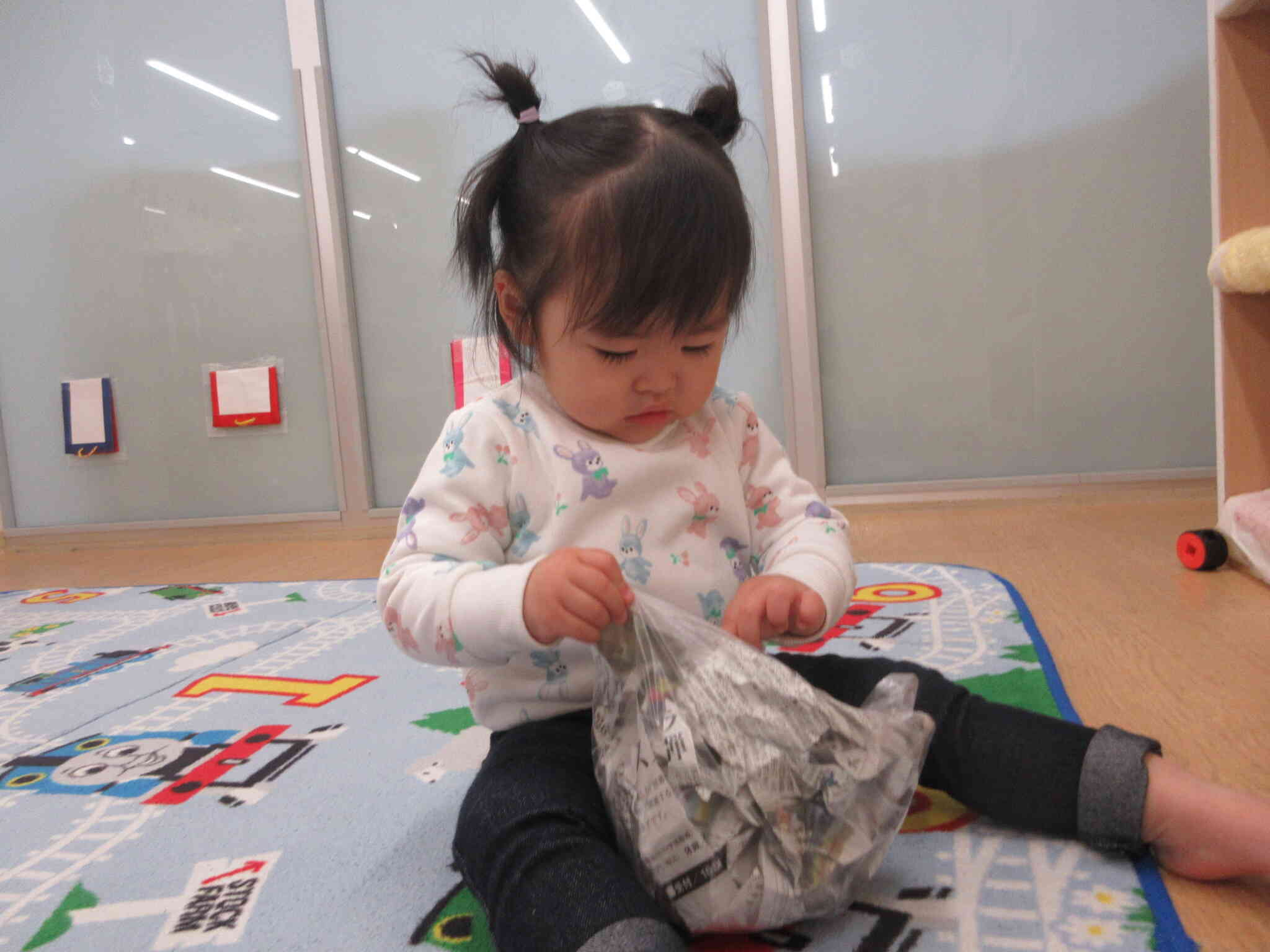 ビニール袋風船でも遊んだよ！