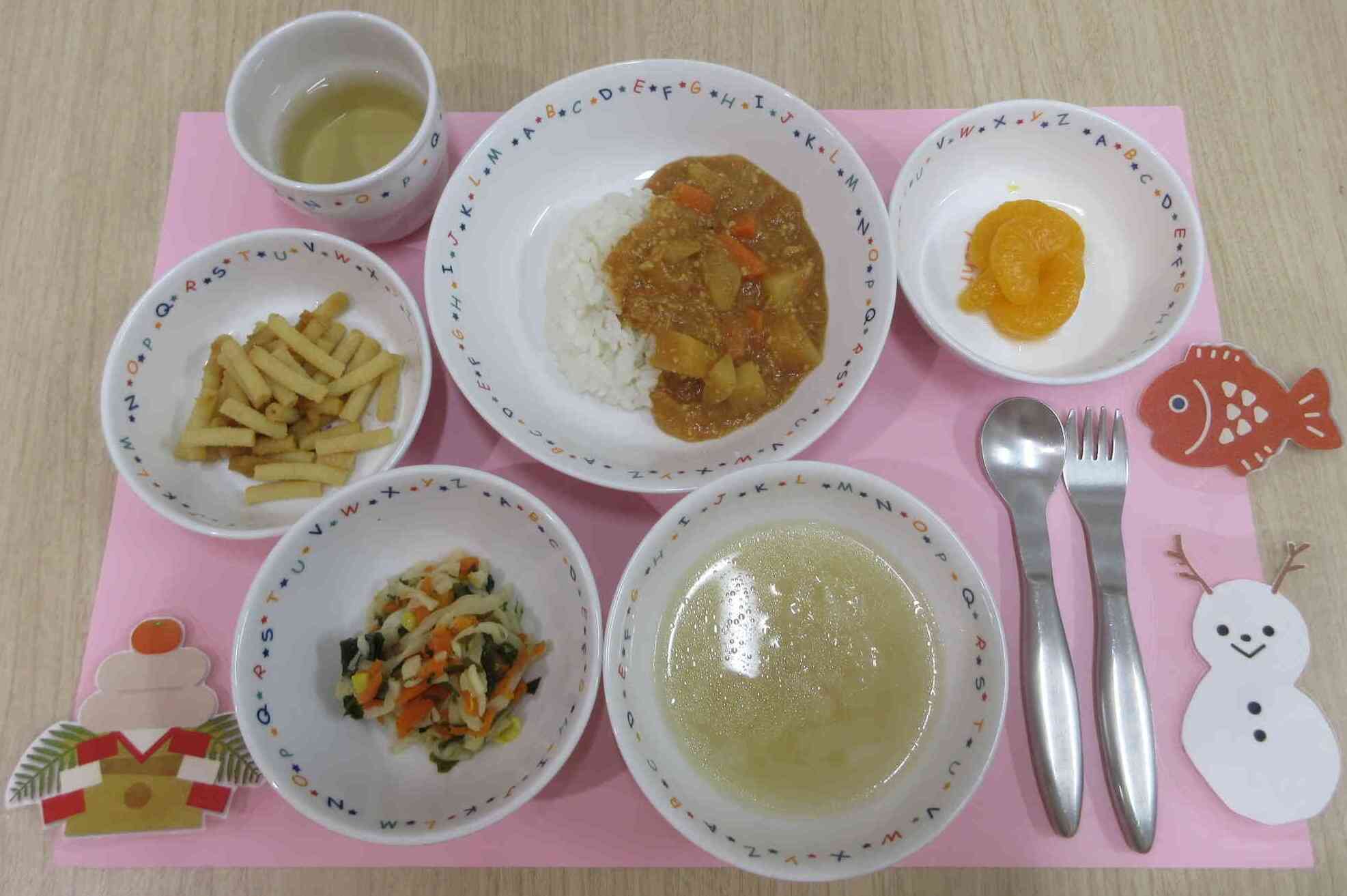 1月の給食（幼児食）