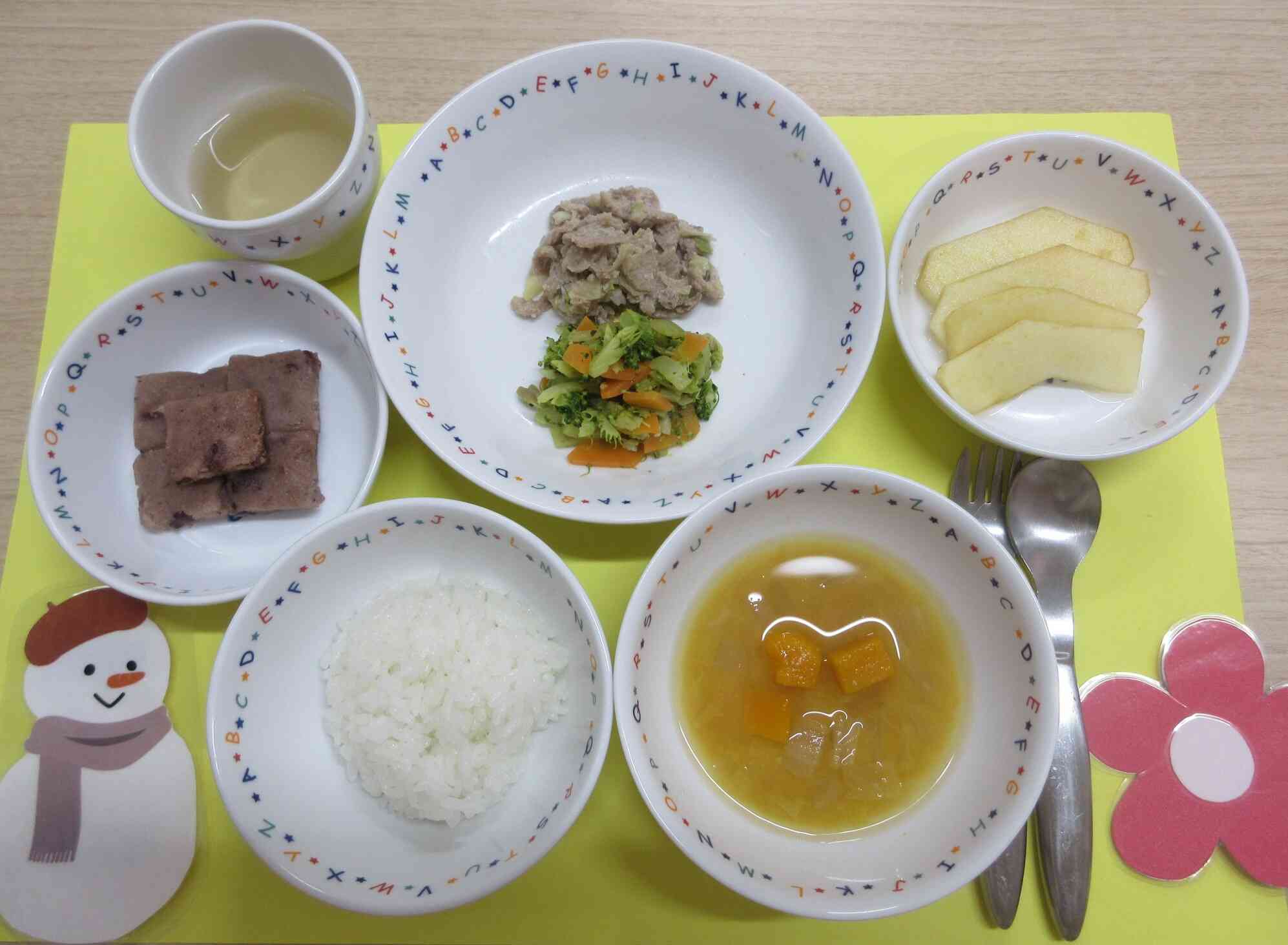 1月の給食（幼児食）