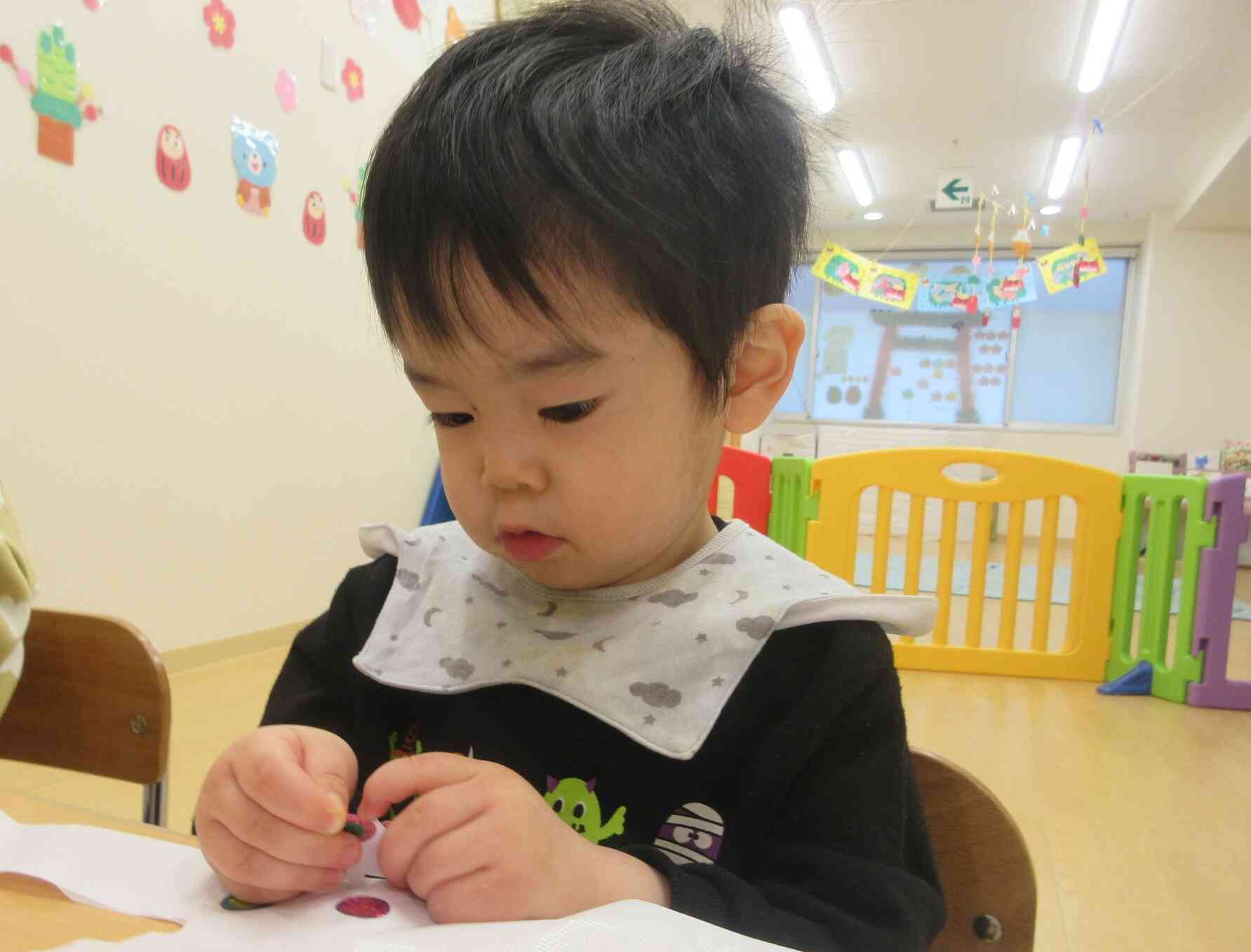 凧揚げをしたよ！（2歳児　うさぎ組）