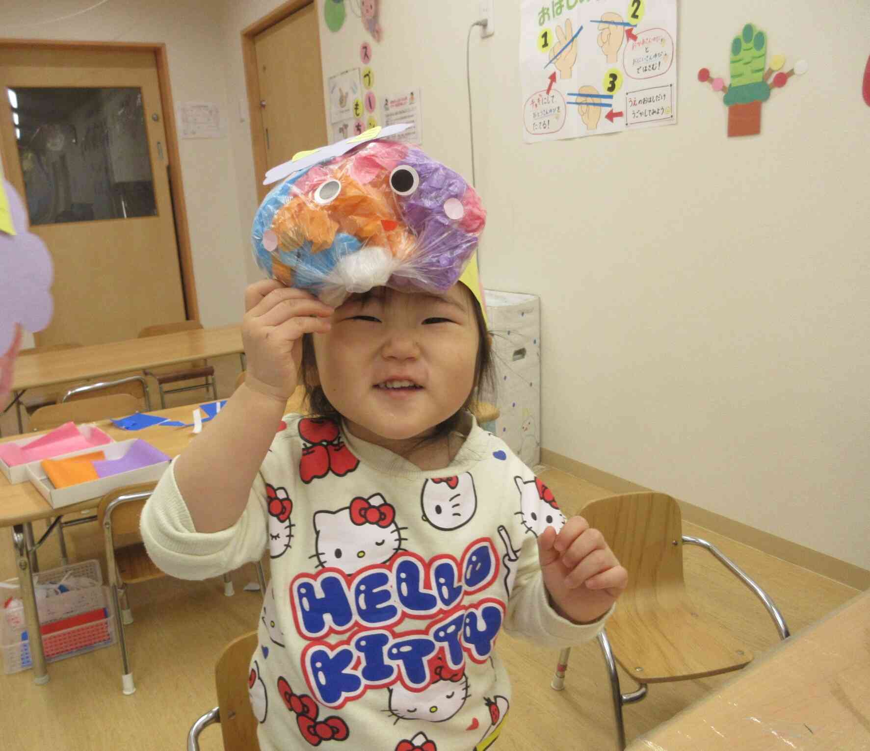 保育参加1日目（0歳児　ひよこ、1歳児　あひる、2歳児　うさぎ組）