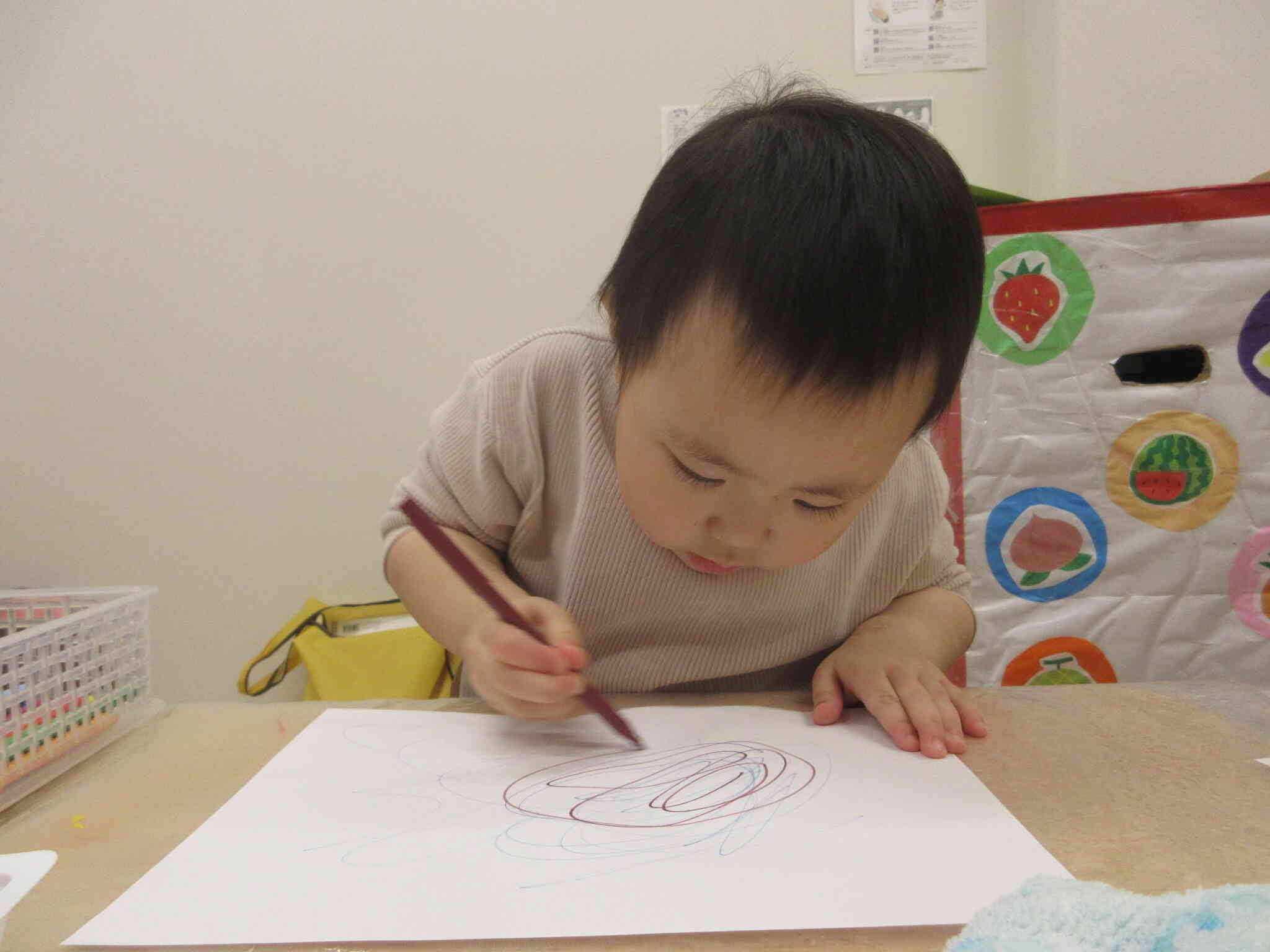 ペンで模様を描くよ！