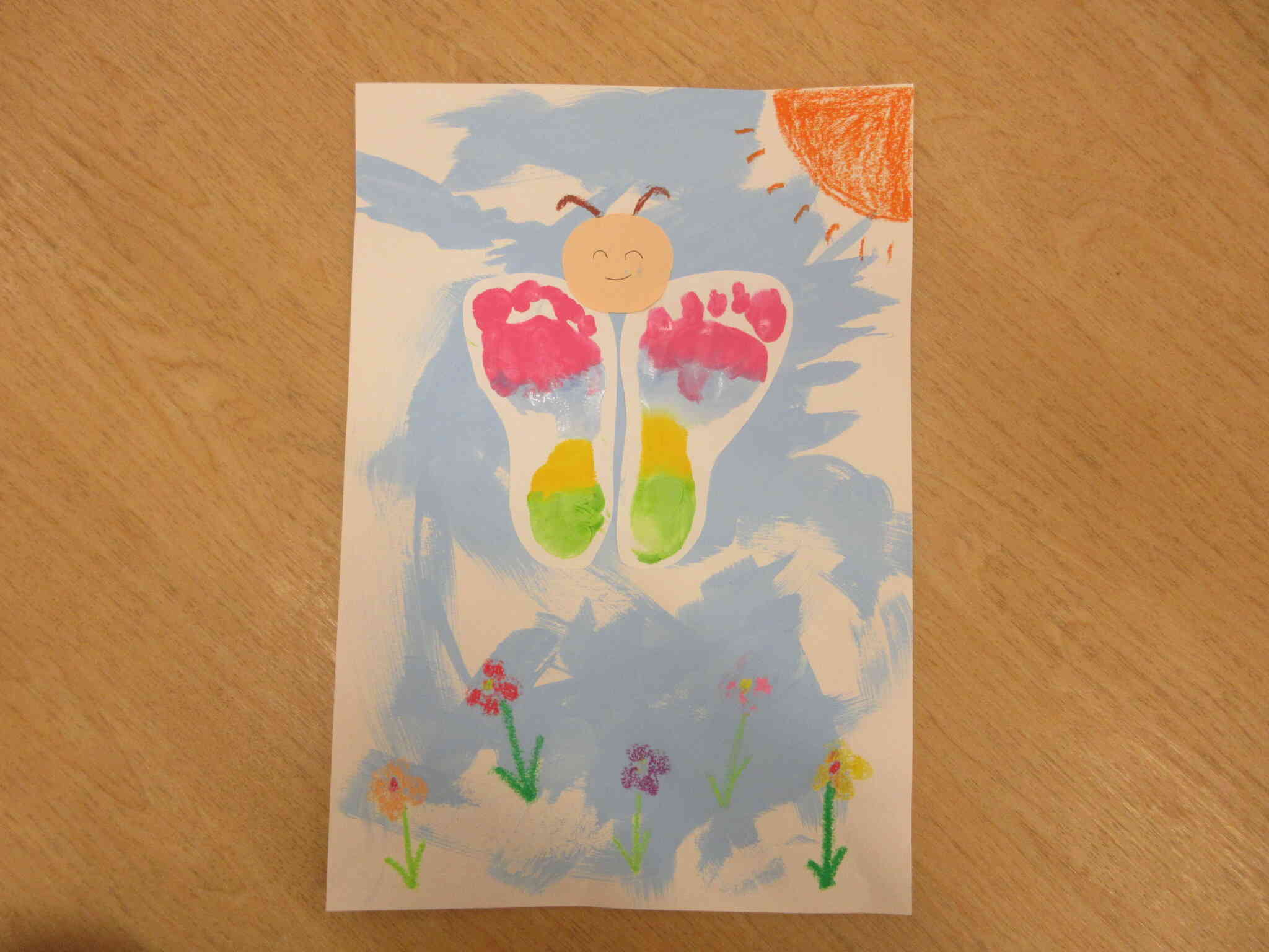 きれいな蝶々が出来たね☆