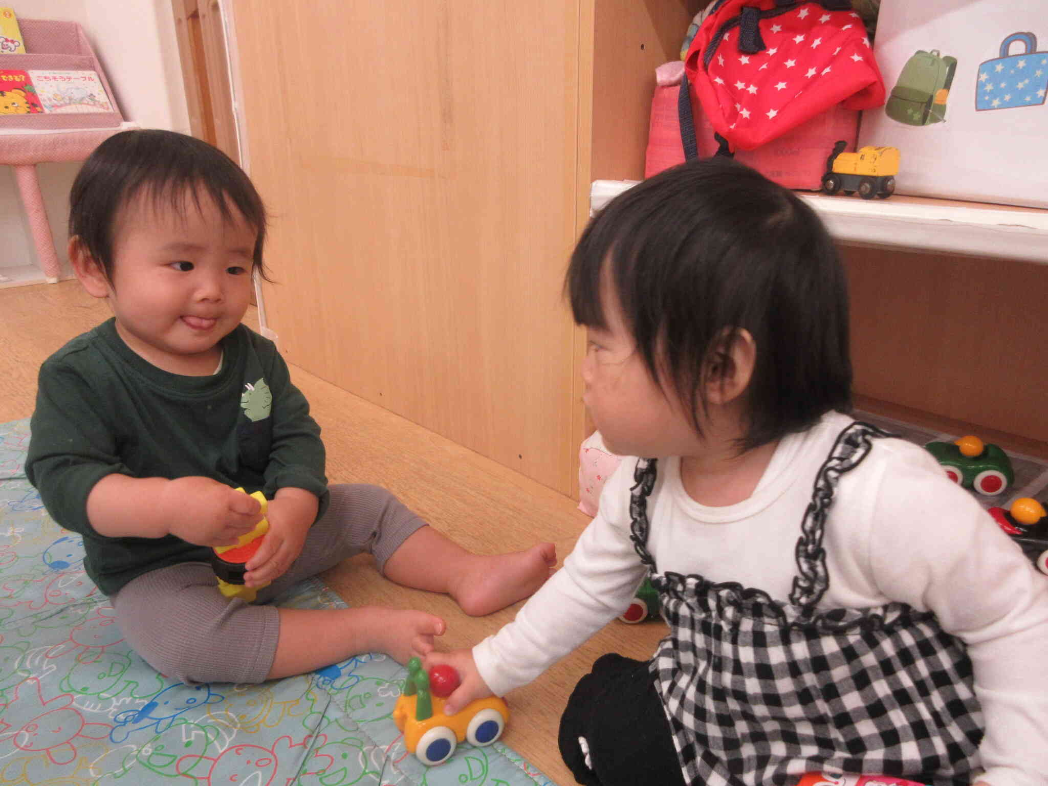 朝の自由遊びの様子です！