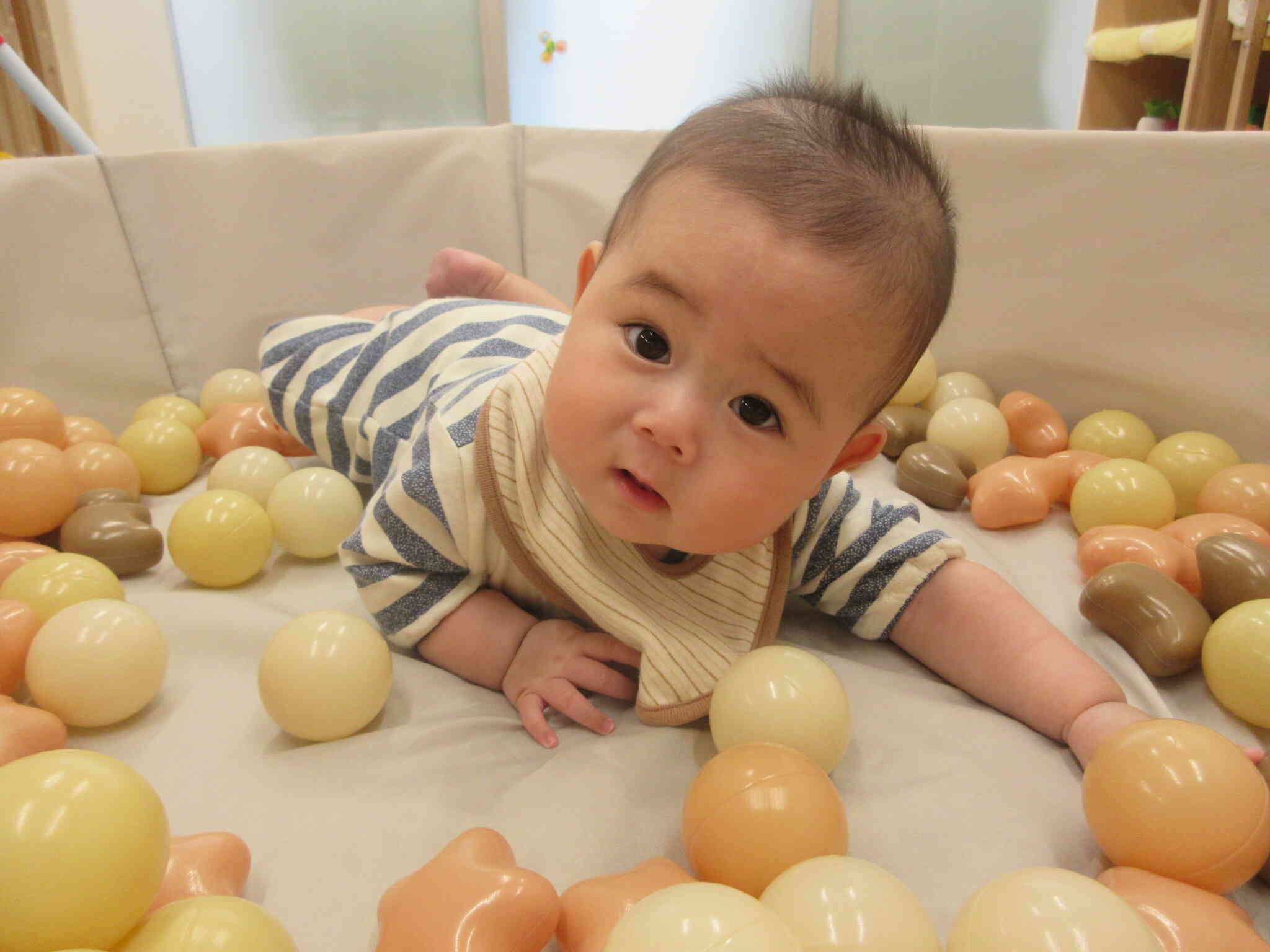 ひよこ組さんの遊びの様子♪（０歳児　ひよこ組）