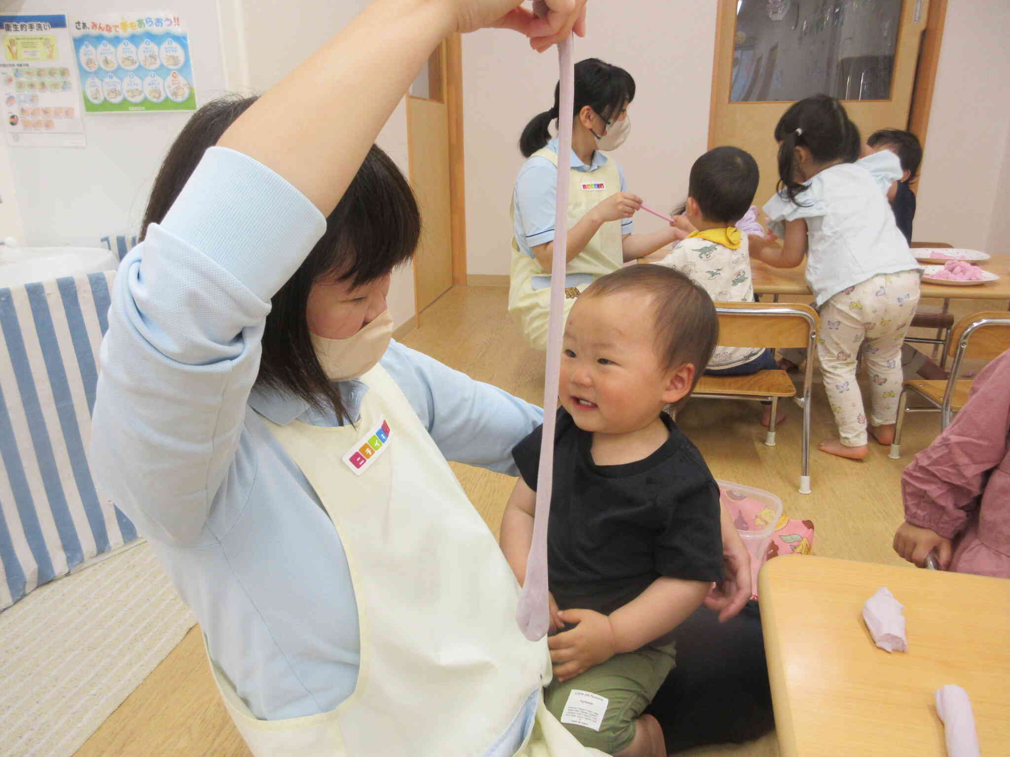 はじめての粘土遊び！