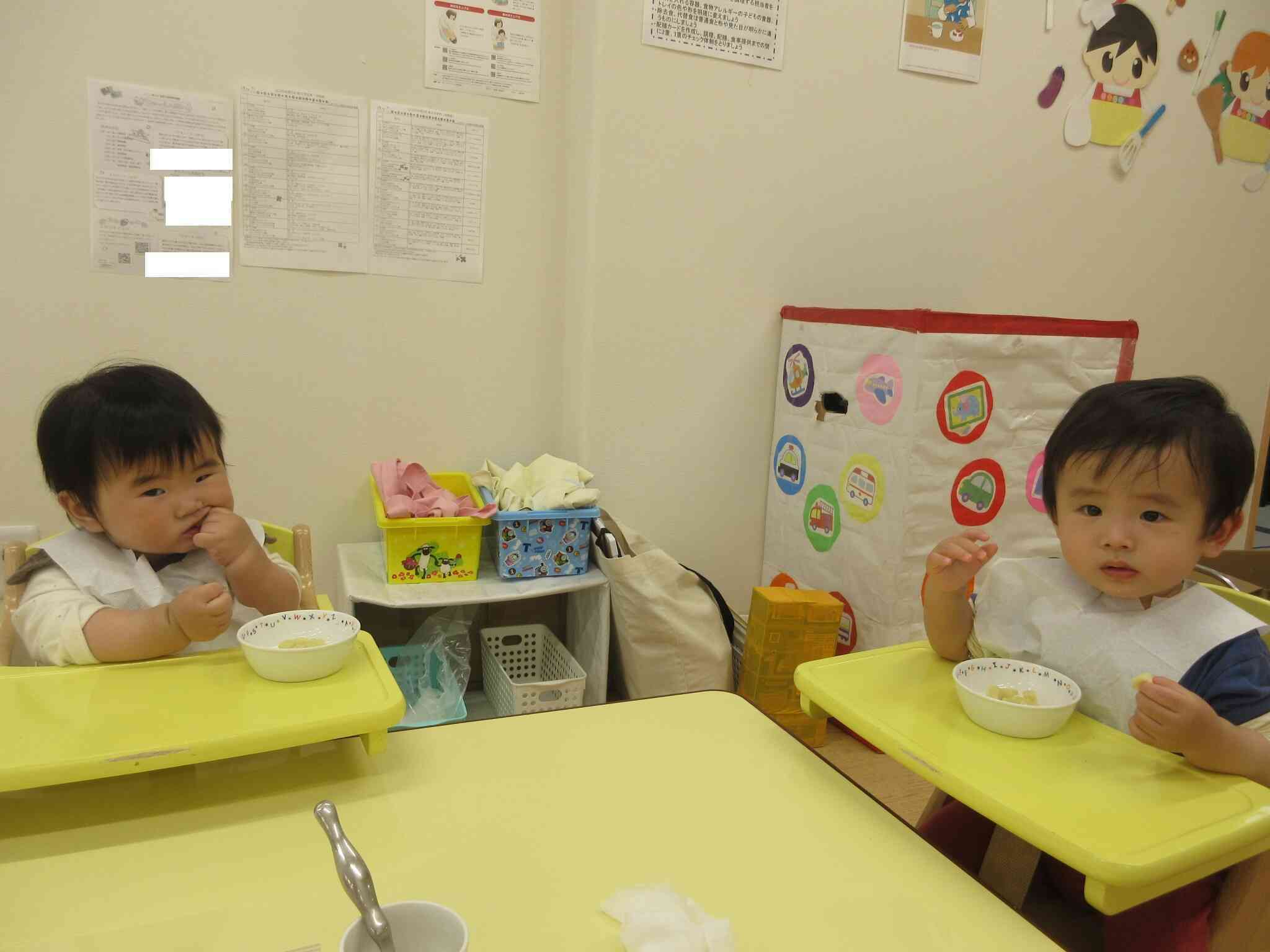 午後のおやつの様子です！