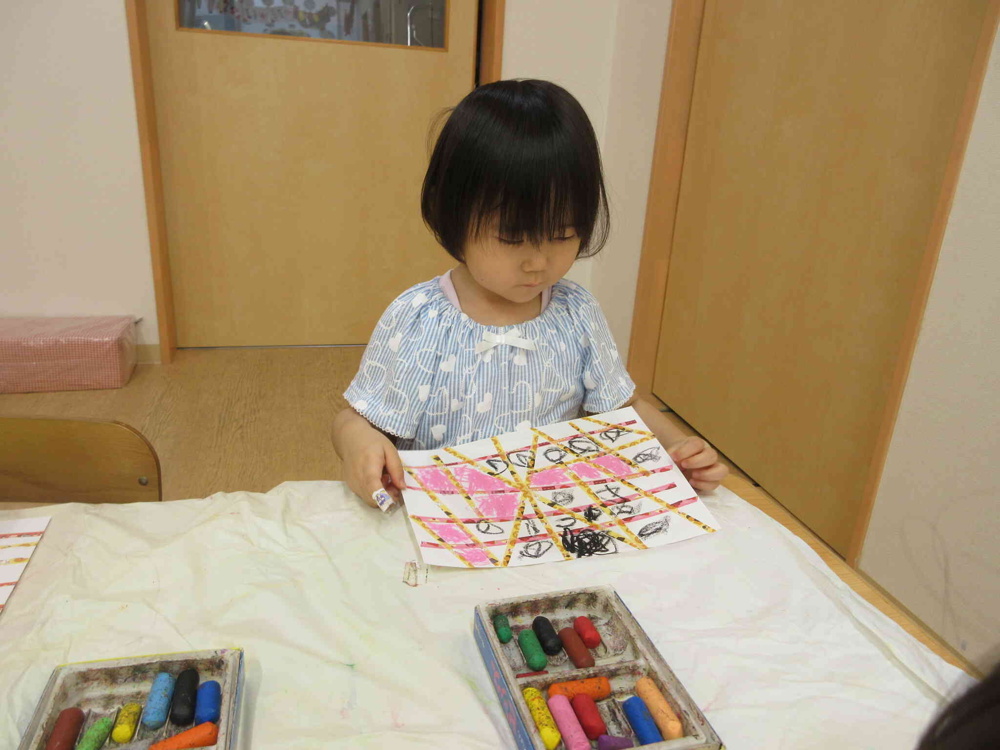 いっぱい色塗りしたよ！