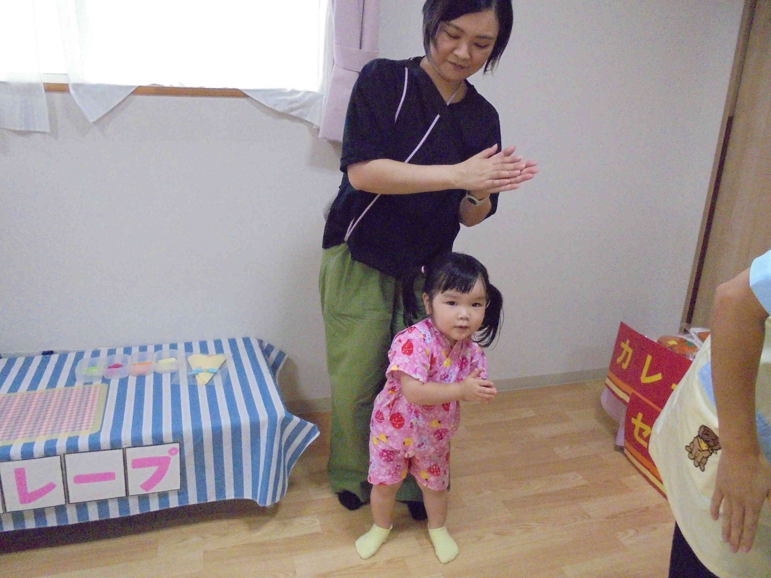 ママと息ぴったりです♪