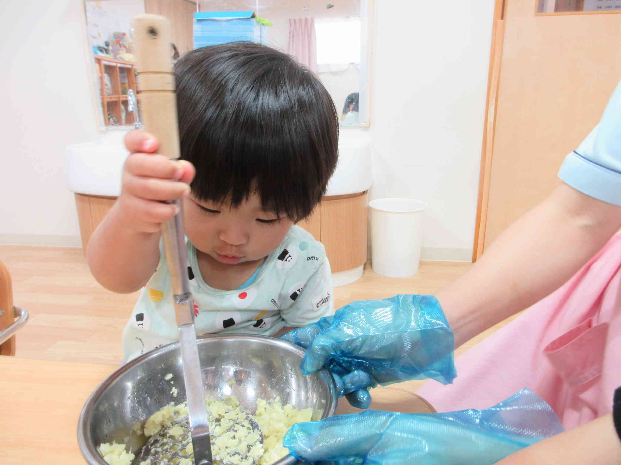 先生見て‼一人でできるよ☆