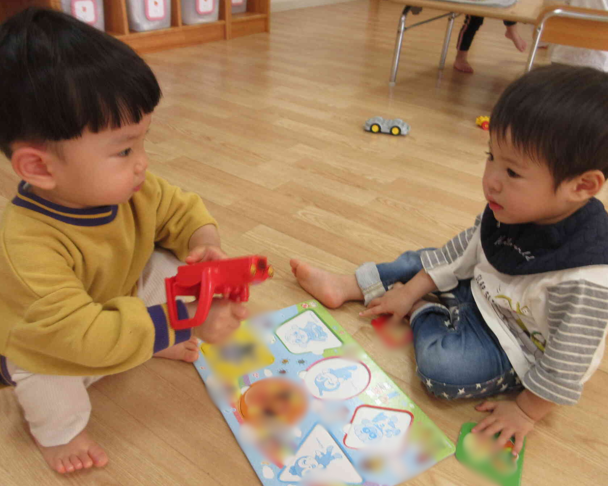指先遊びの後の自由遊び♪