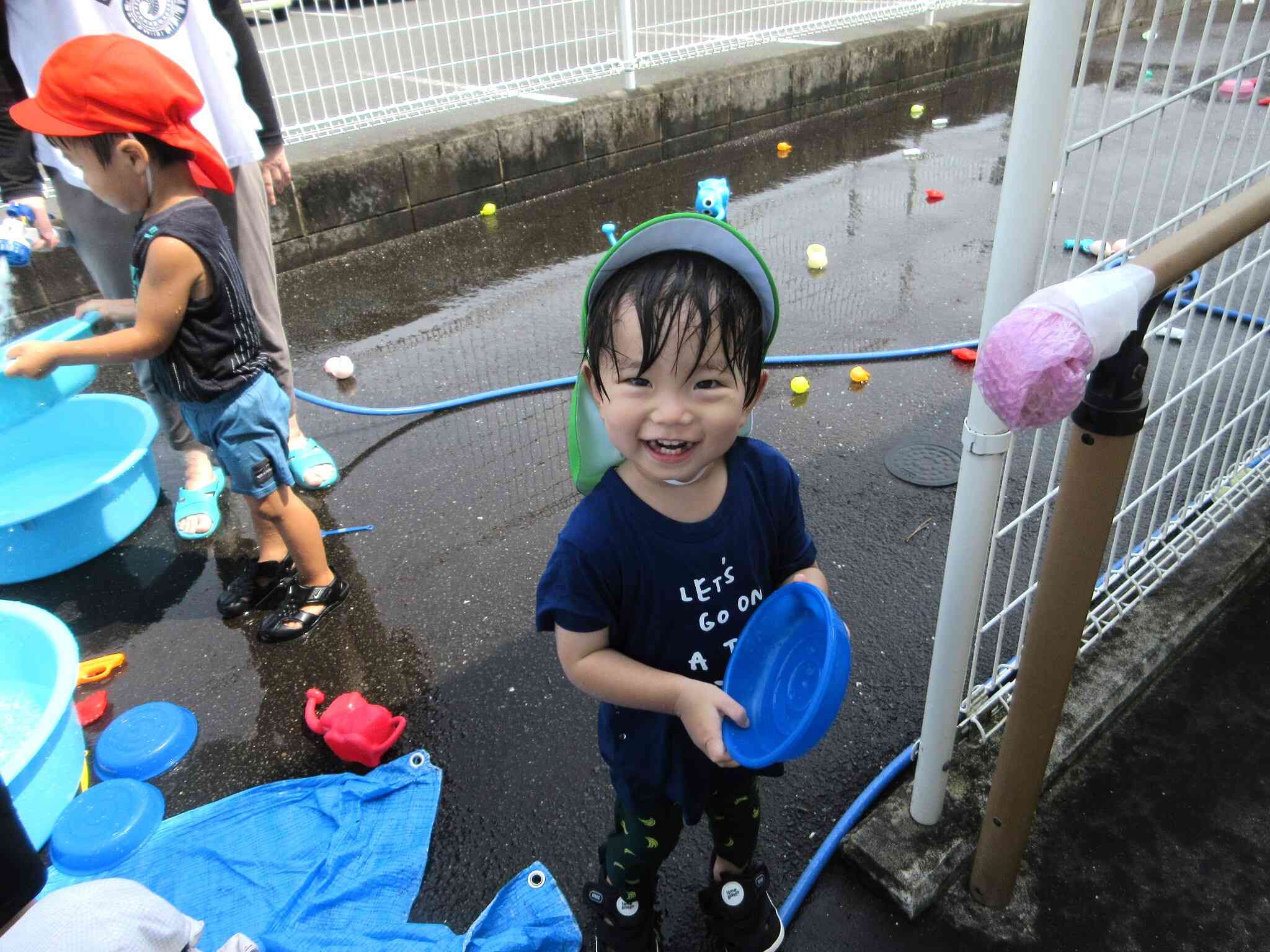 楽しい水遊び