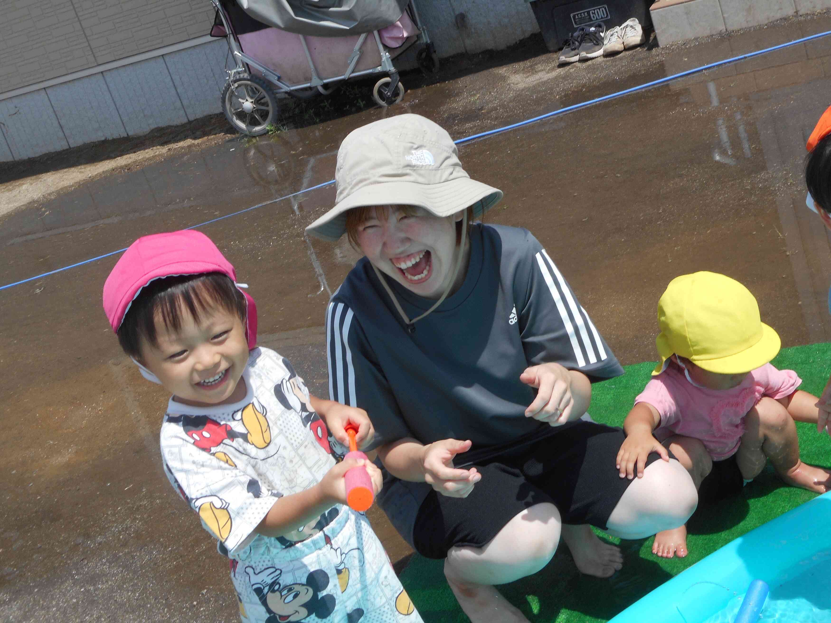 水鉄砲楽しいな！