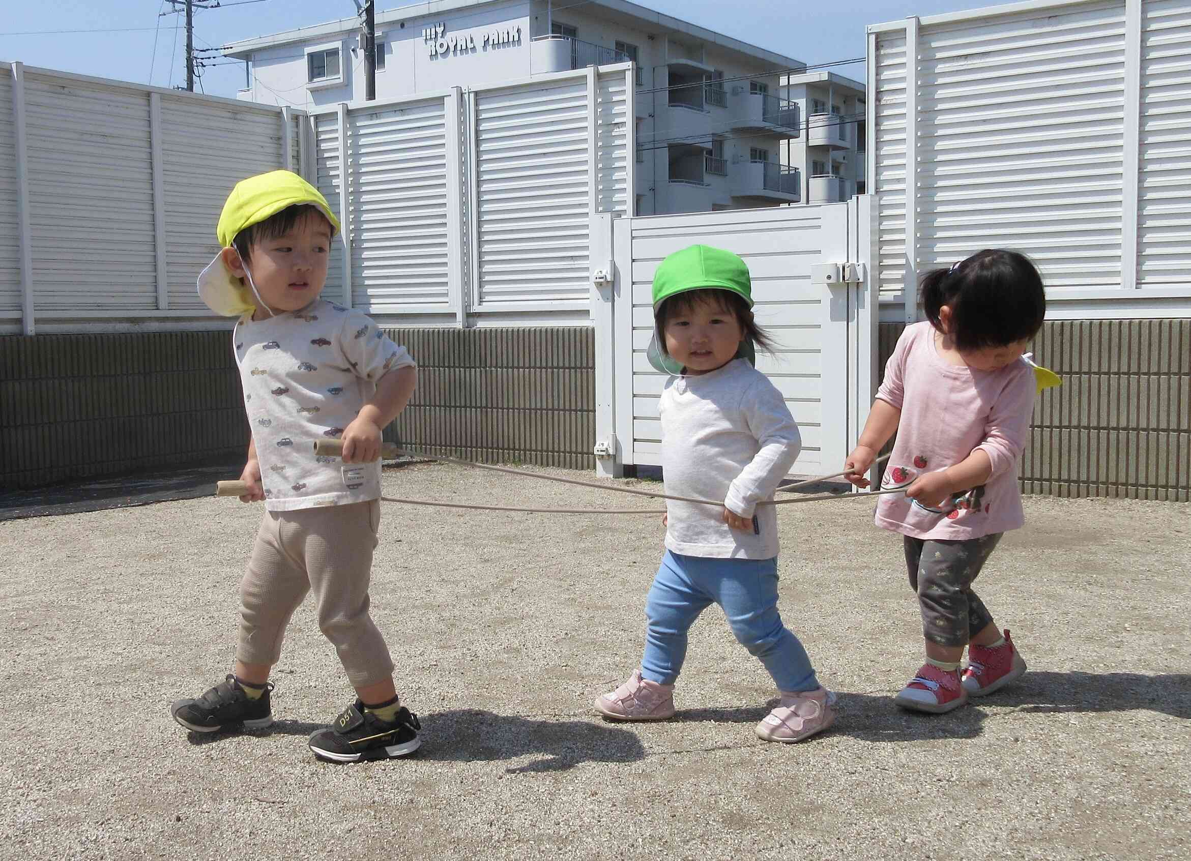園庭での楽しみ