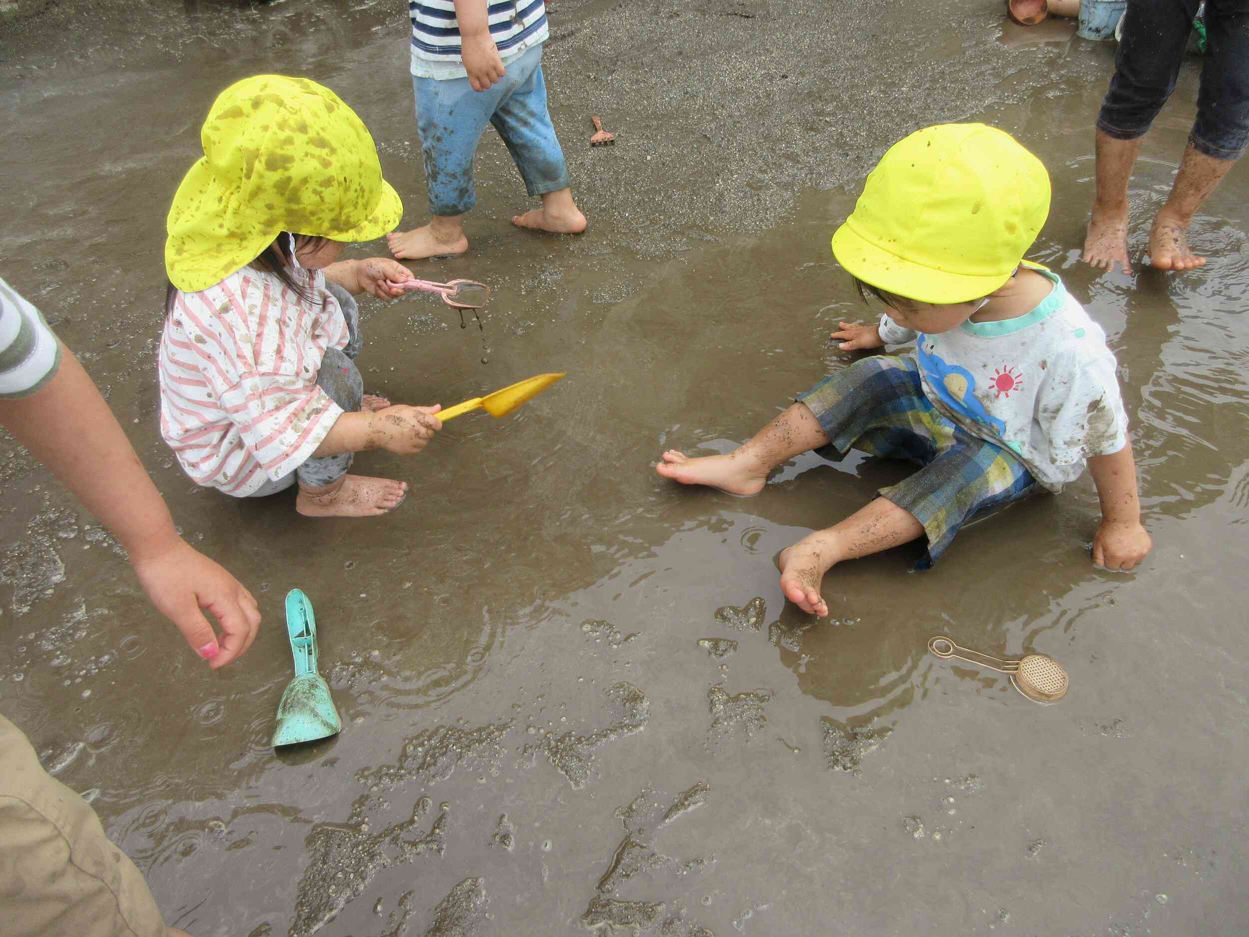 気持ちいいな～♪みずでっぽう