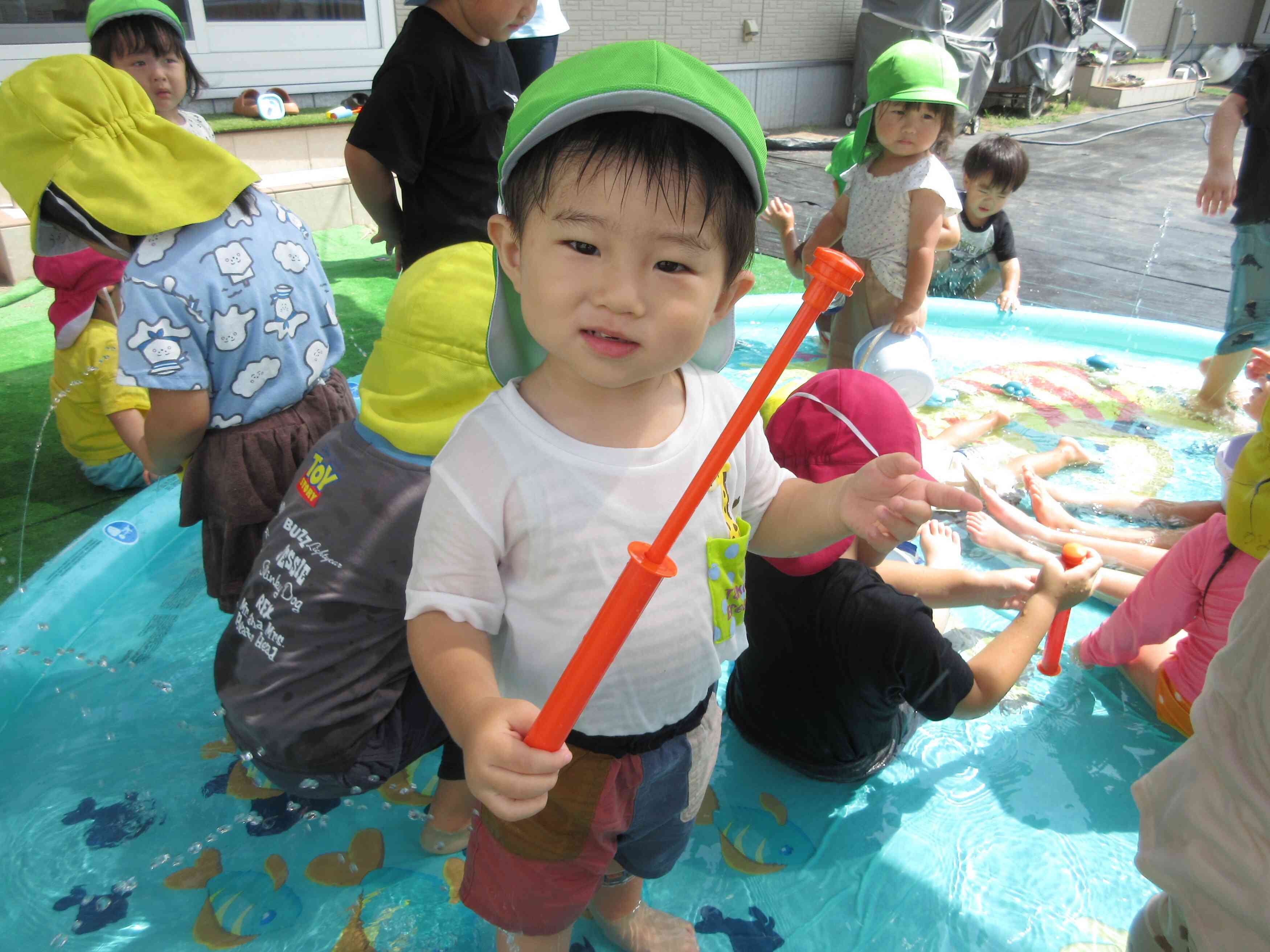 水鉄砲を使ってみよう！