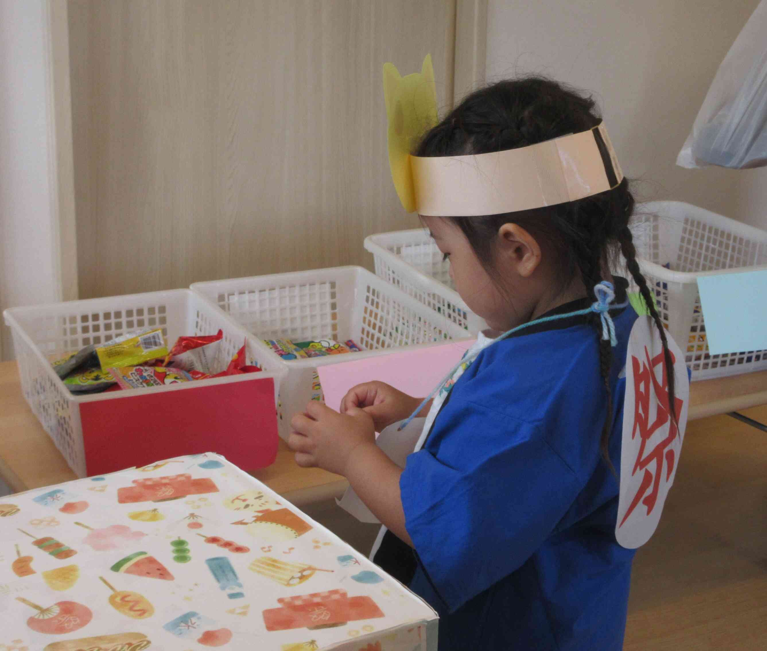 夏祭り　宝探しの様子♫