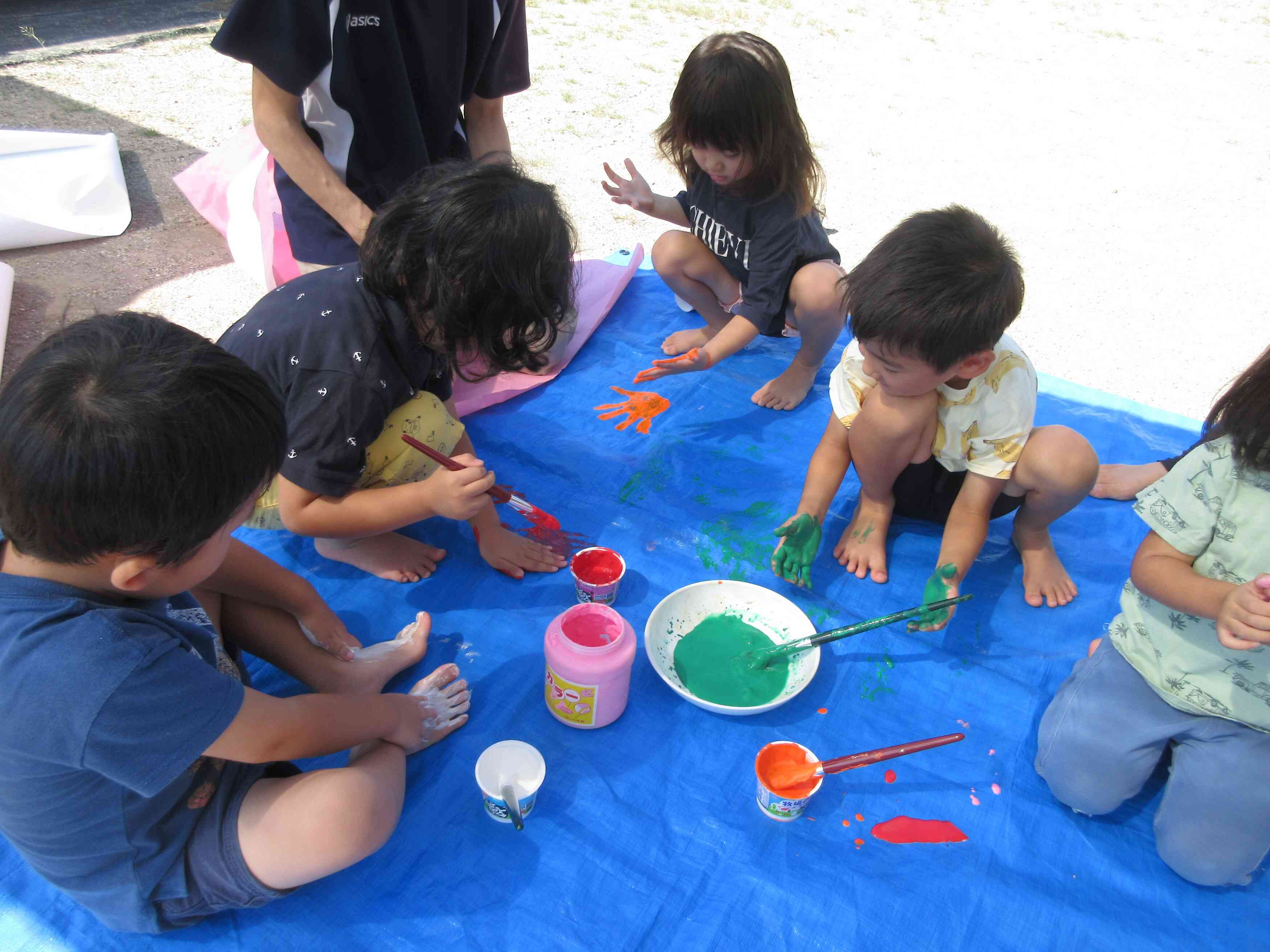 ボディーペインティングをしたよ♪