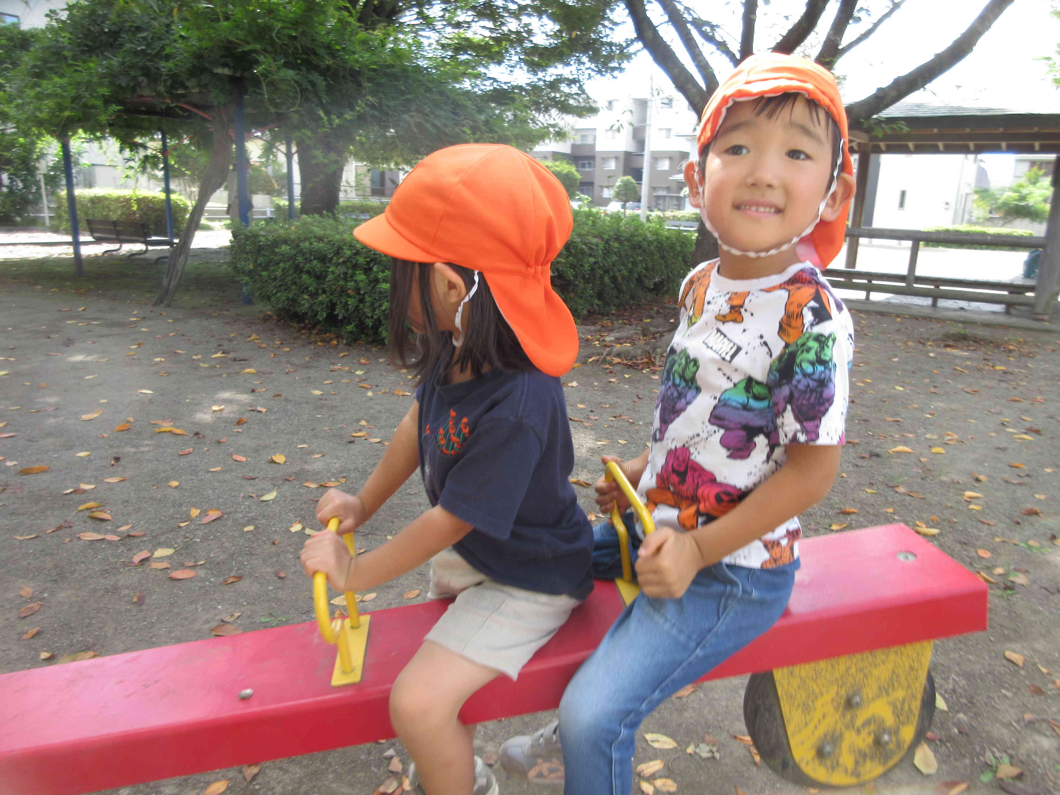 シーソーできるよ！