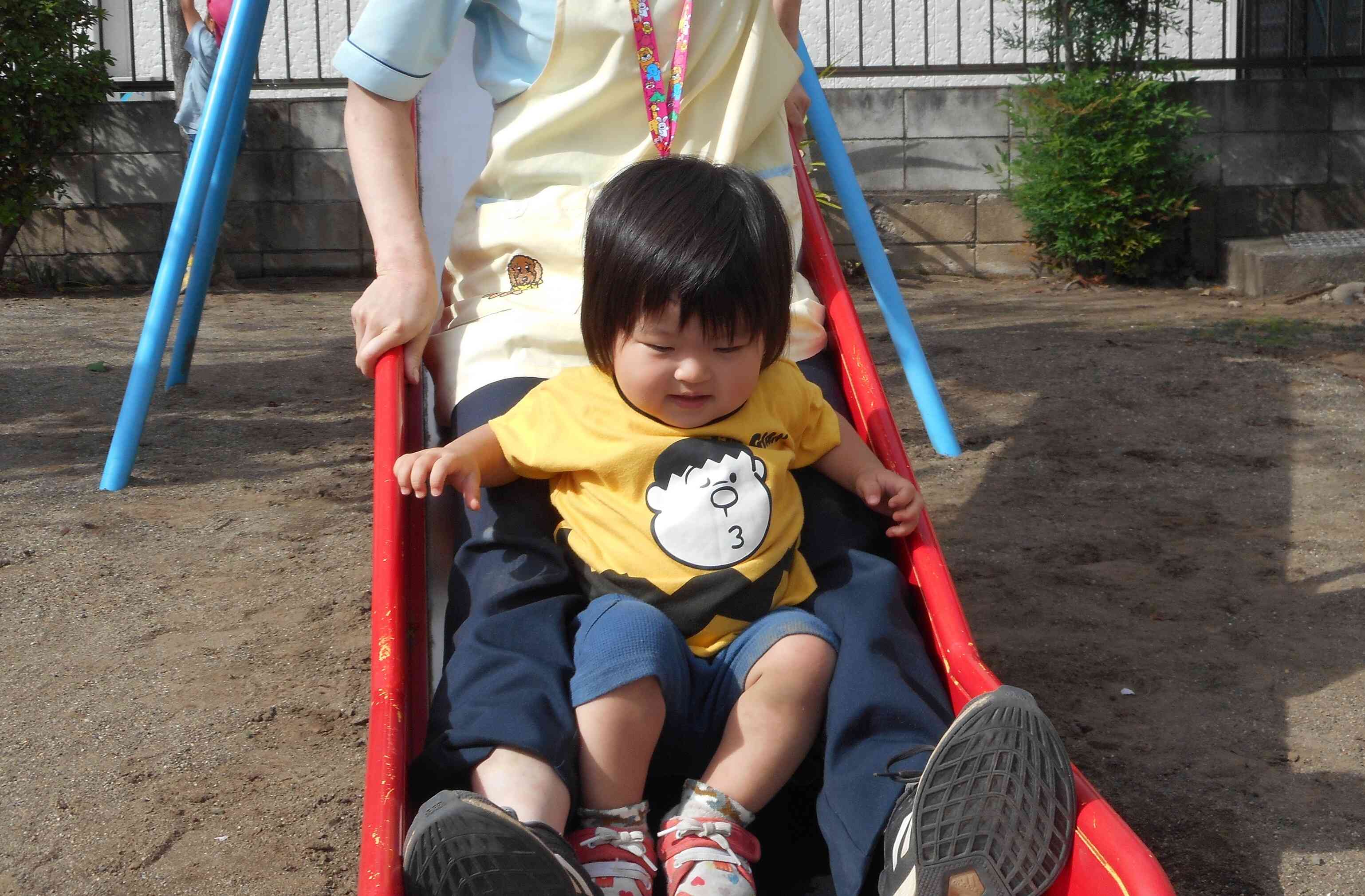 滑り台 たのしい～！