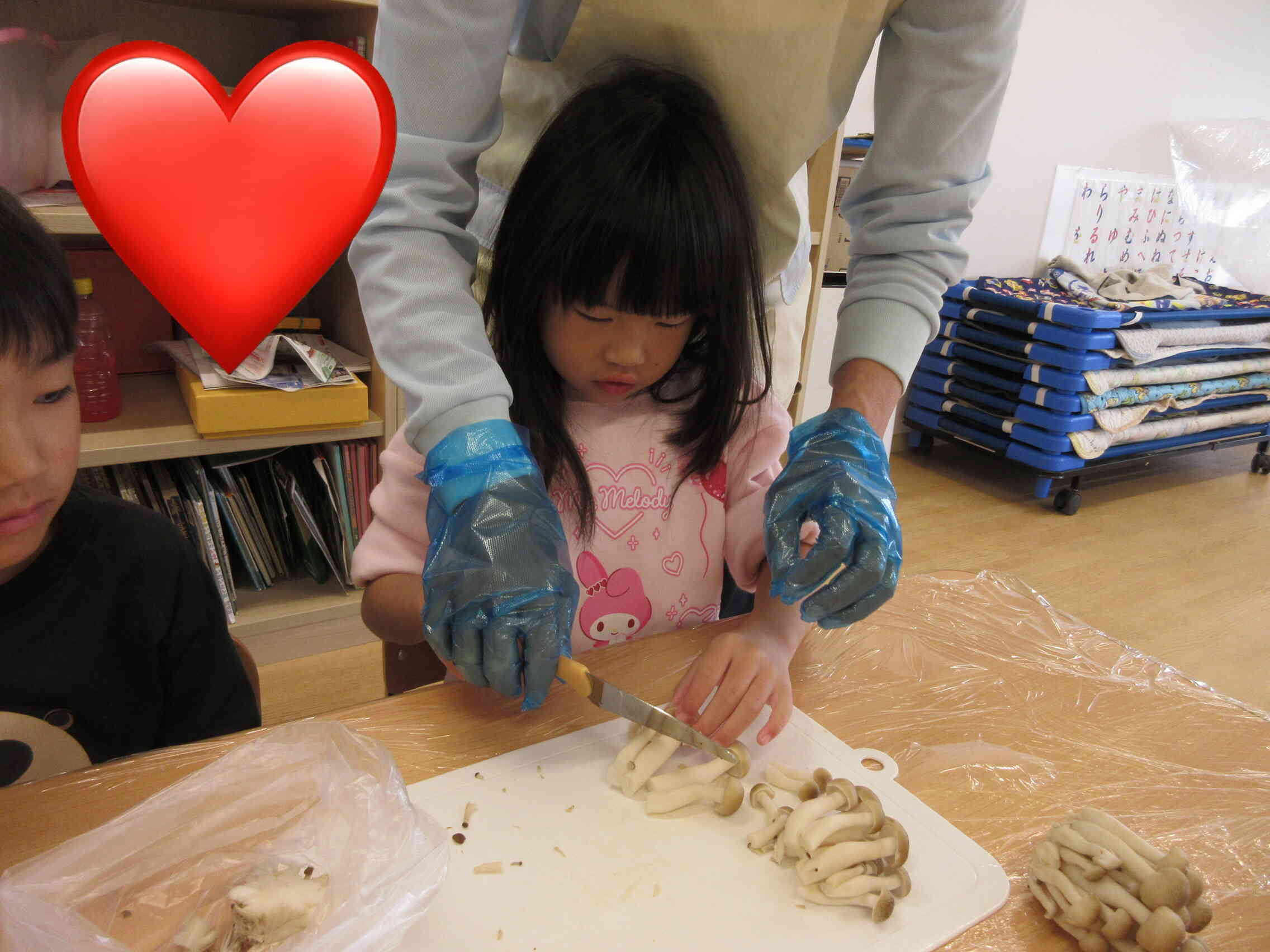 上手に切れたね♪