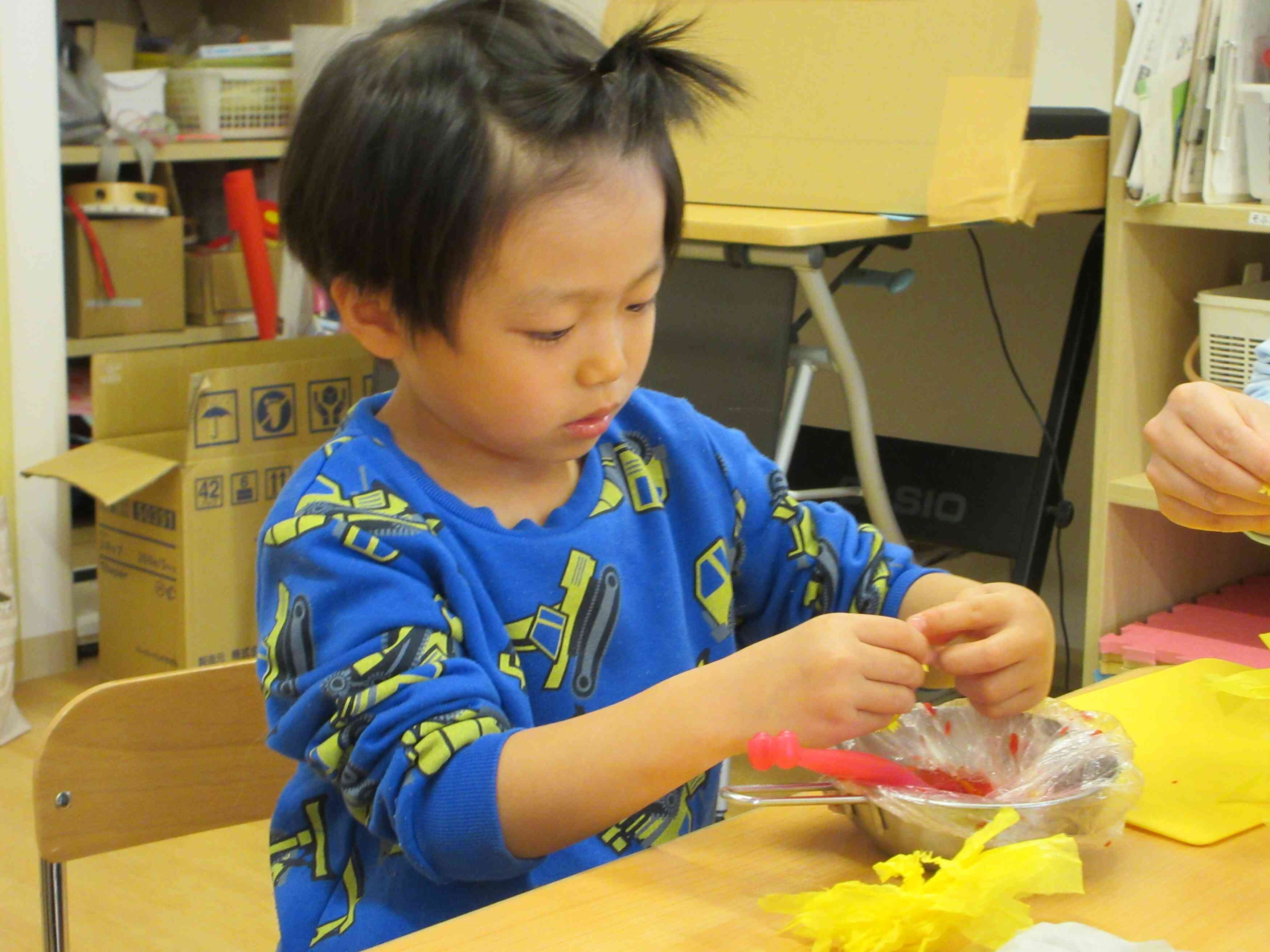 混ぜるの 楽しいな♪