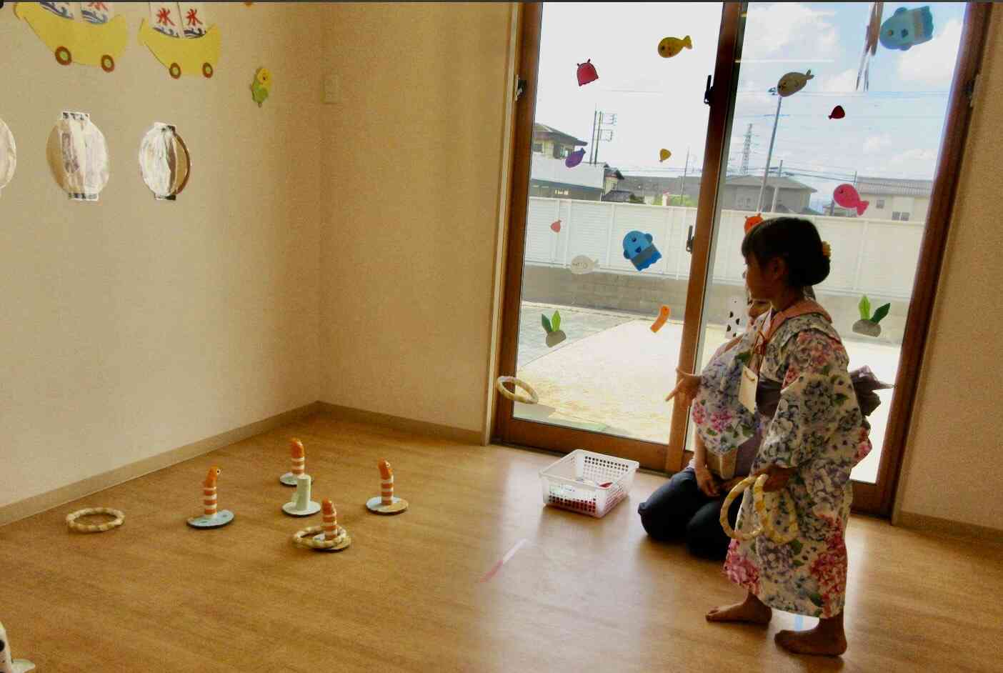 夏祭り 輪投げコーナー
