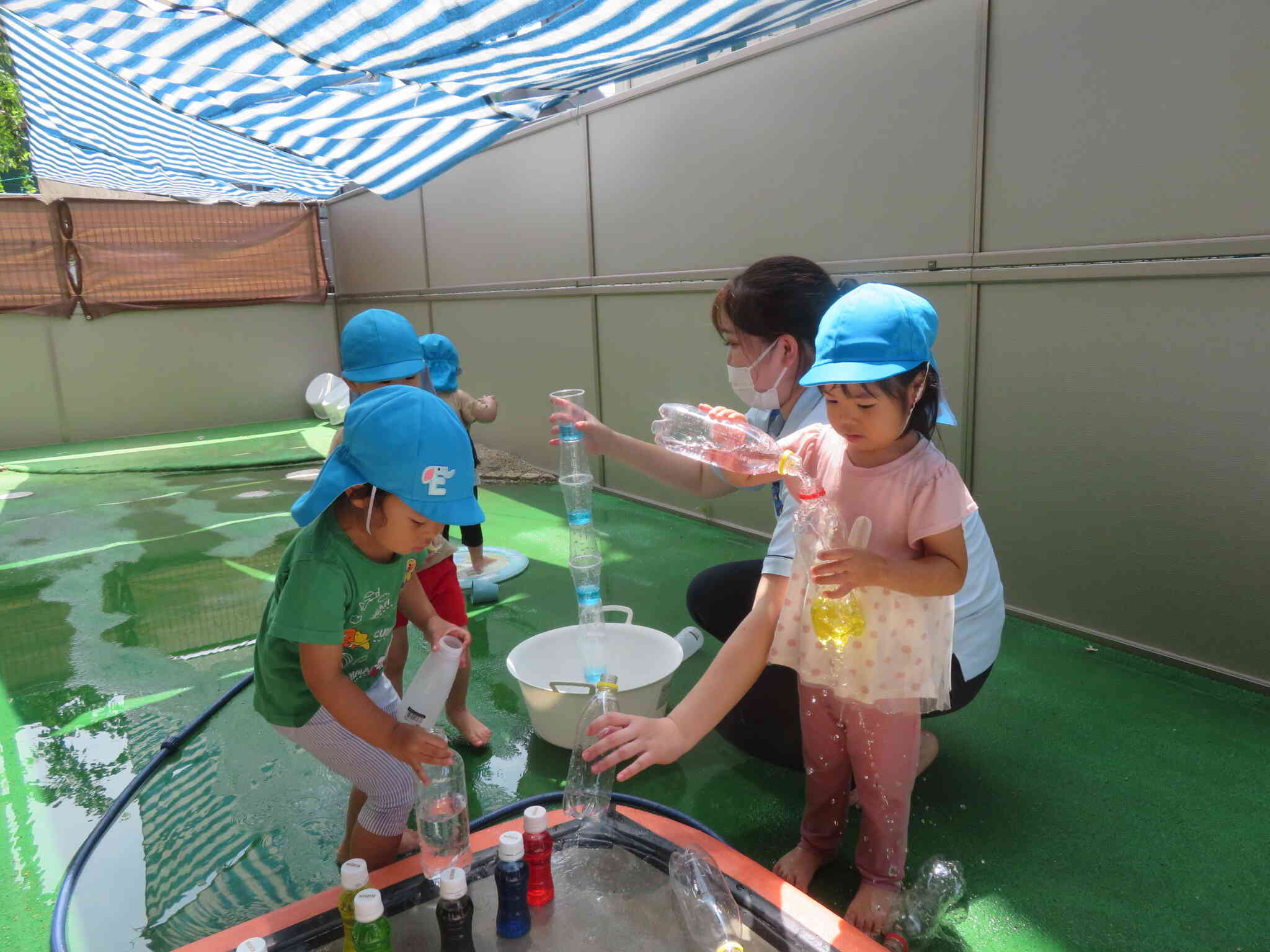 うさぎ組　色水あそび☆