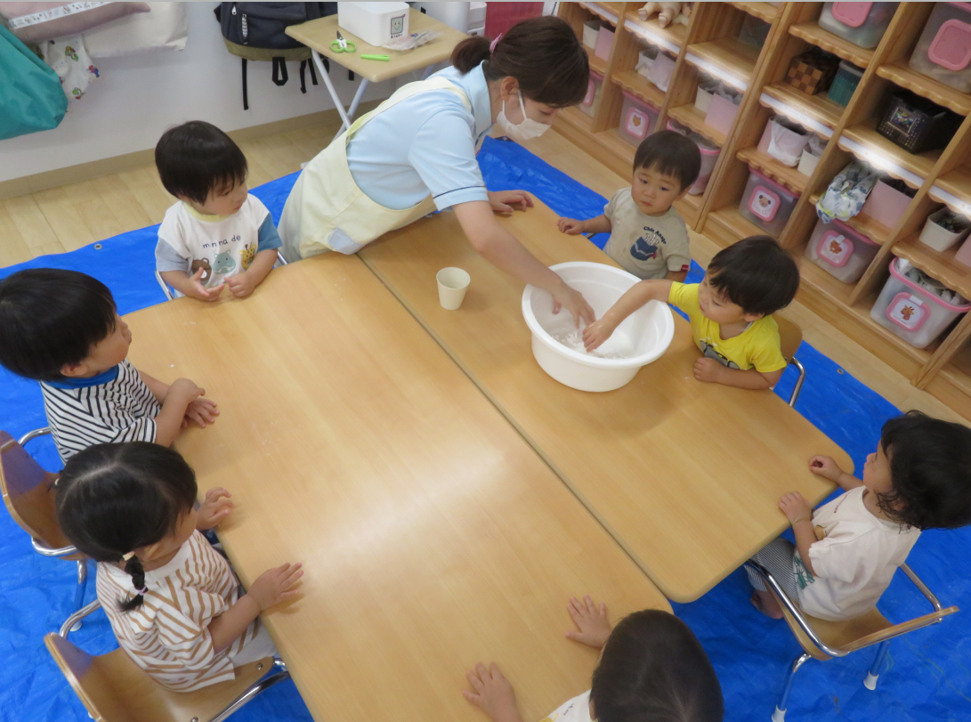 あひる組　感触あそび☆