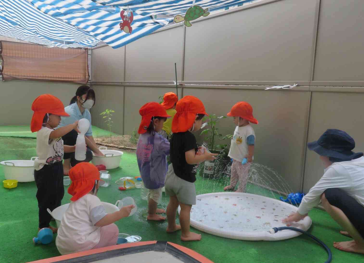 あひる組　水遊び☆