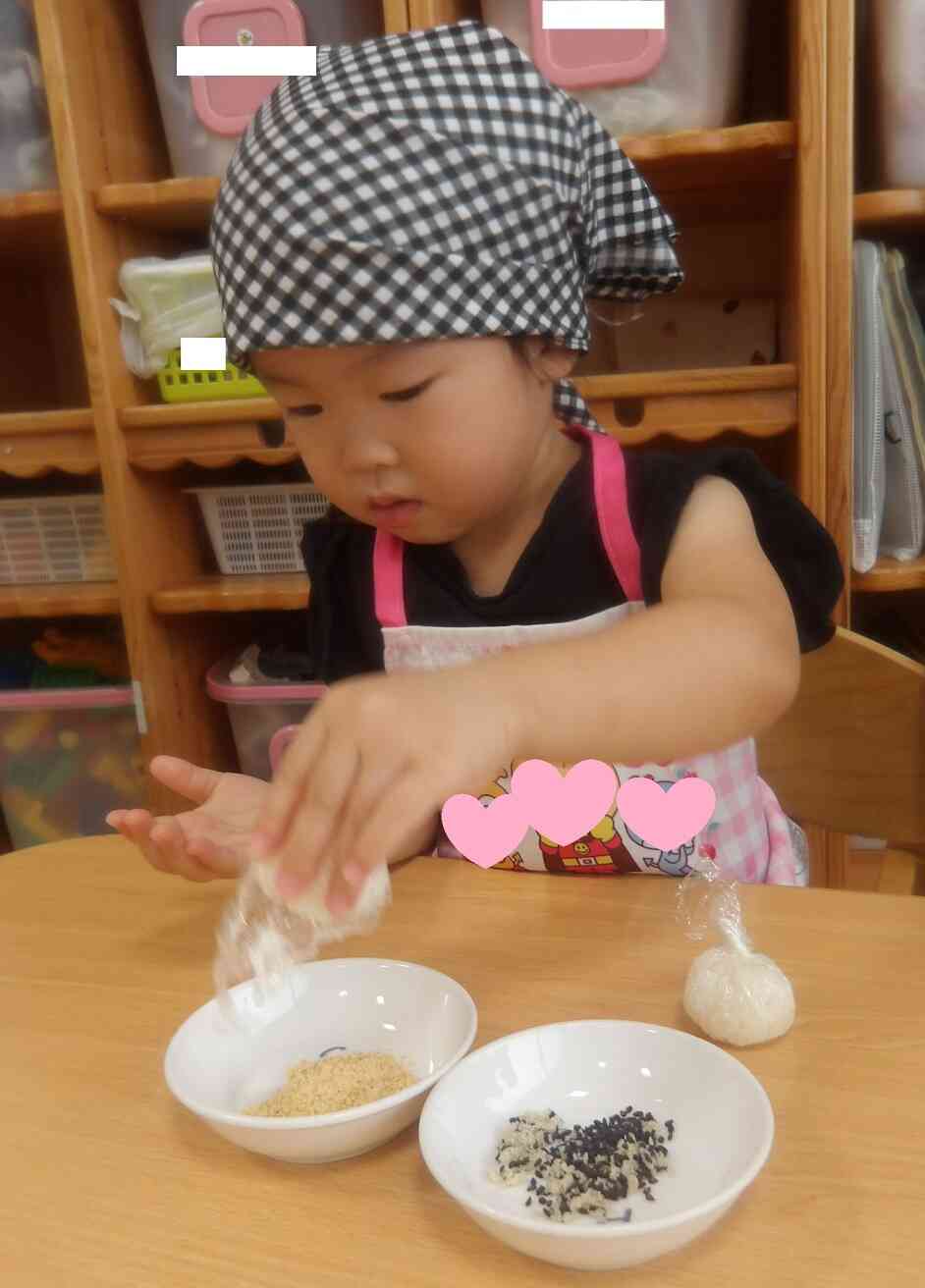 おはぎ作り