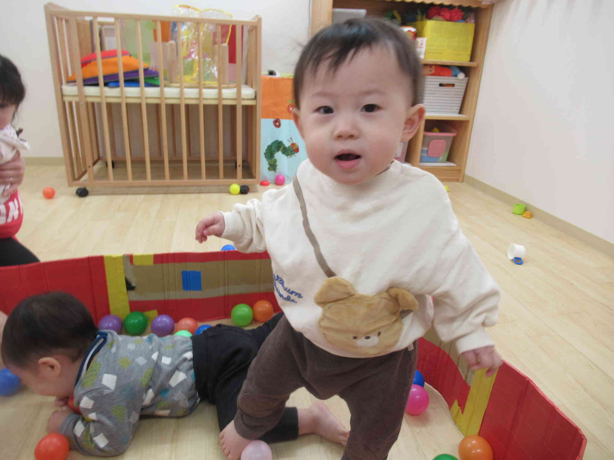 ボール投げが得意だよ