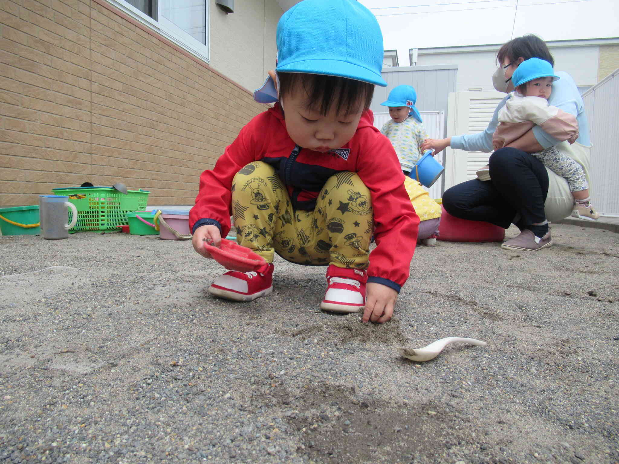 小さなお山作ったよ。