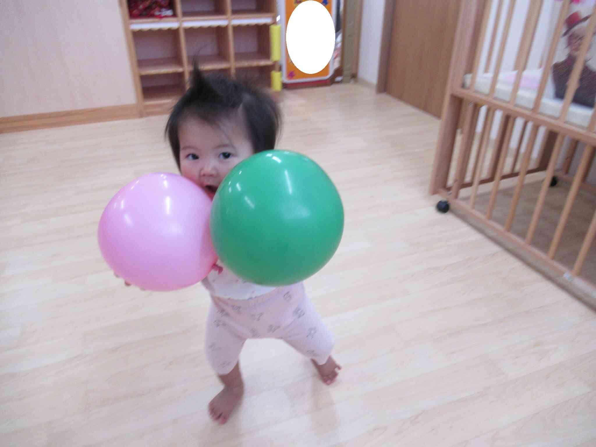 大好きなふうせん遊び