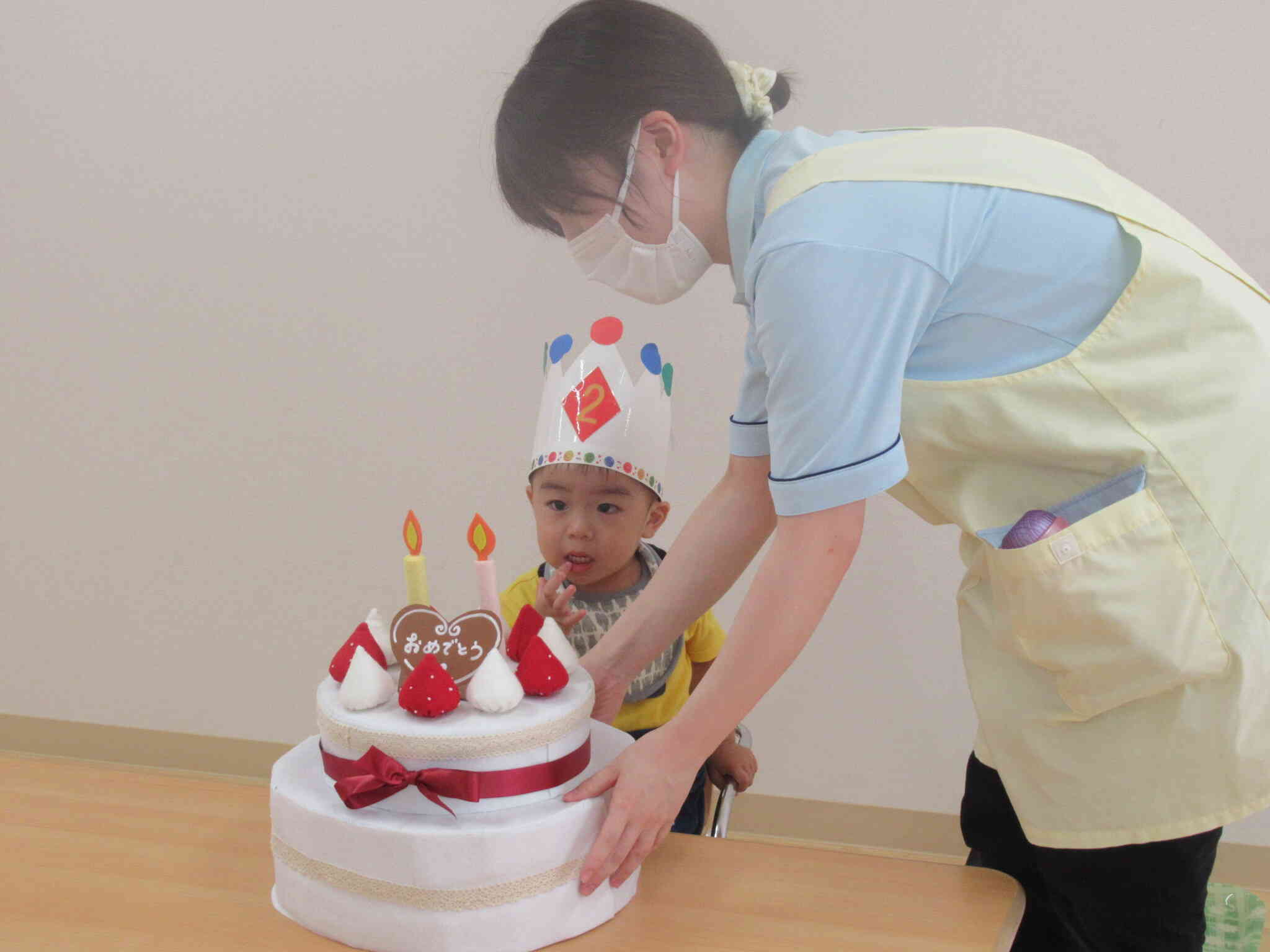 ケーキの完成！おいしそうだな～。