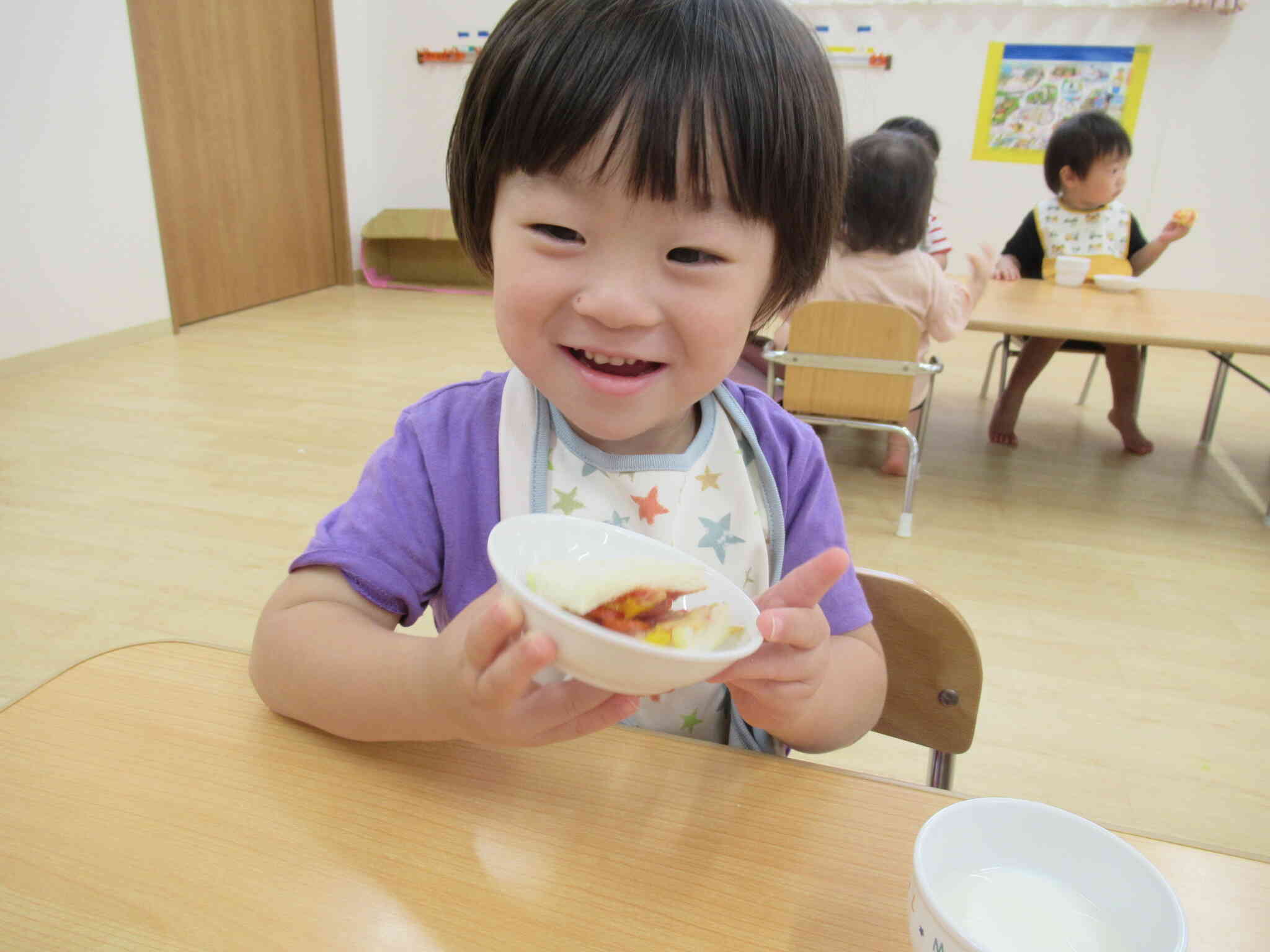 二つ重ねてサンドイッチにしてみたよ。