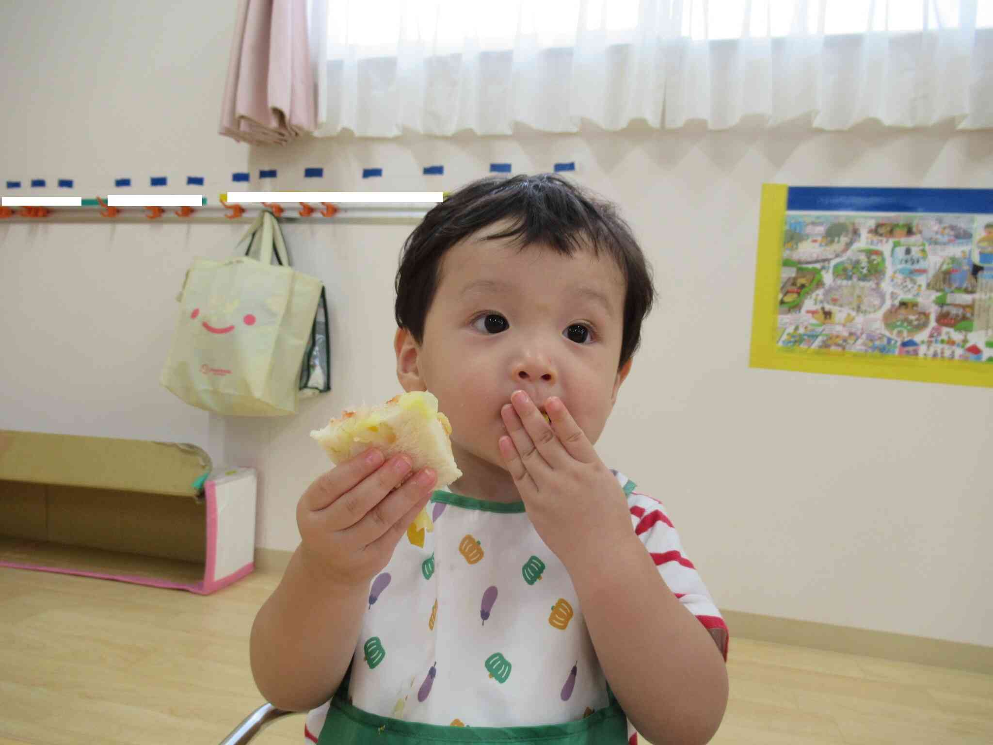 苦手な野菜も、チーズと一緒にパクパク食べてました。