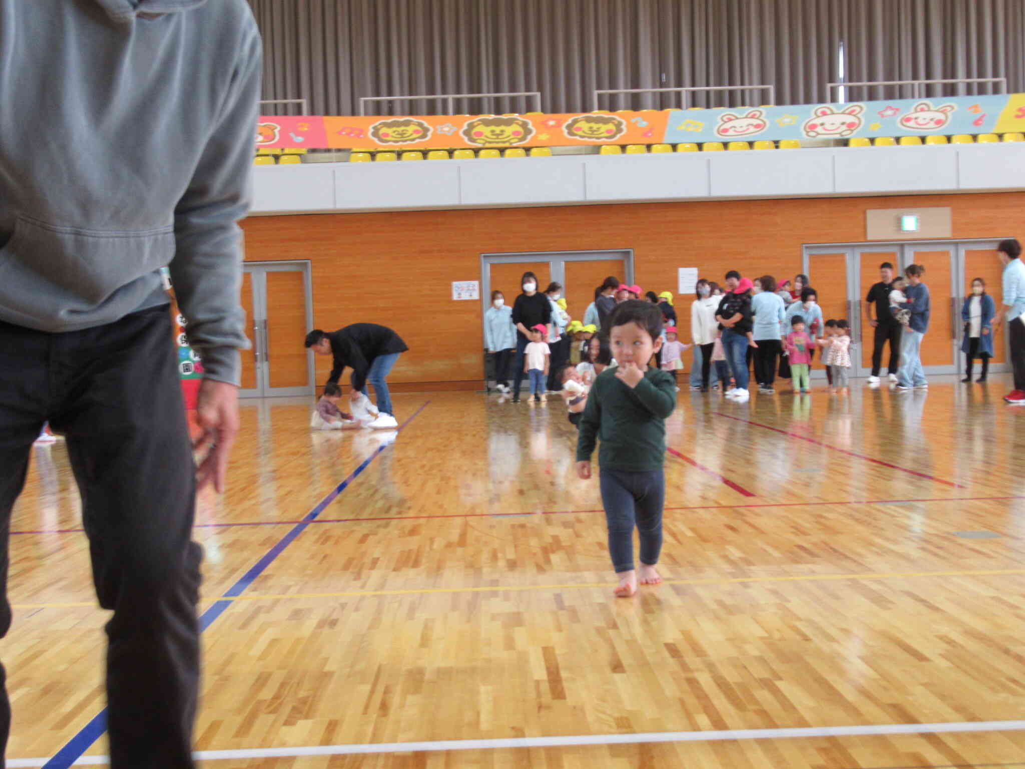 ひとりでかけっこできたよ。