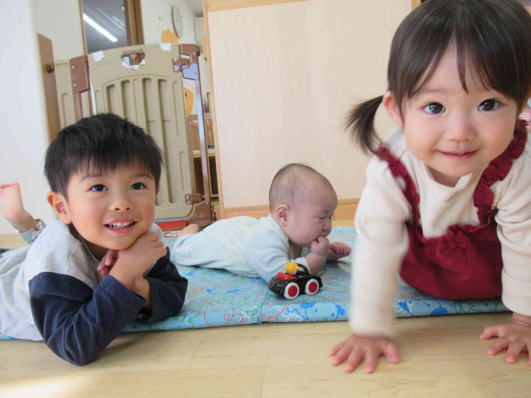 みんなで一緒に遊びました