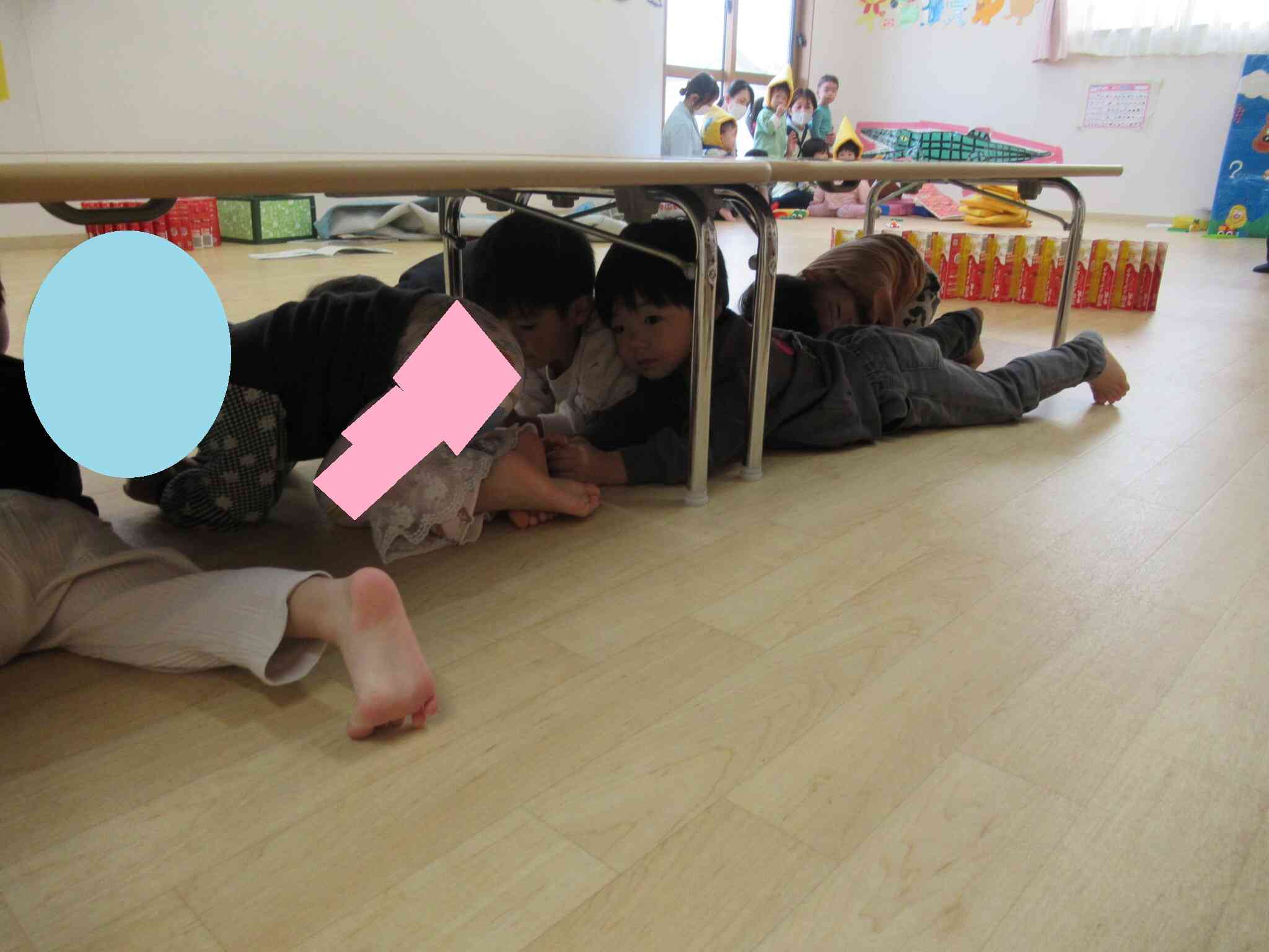 避難訓練をしました