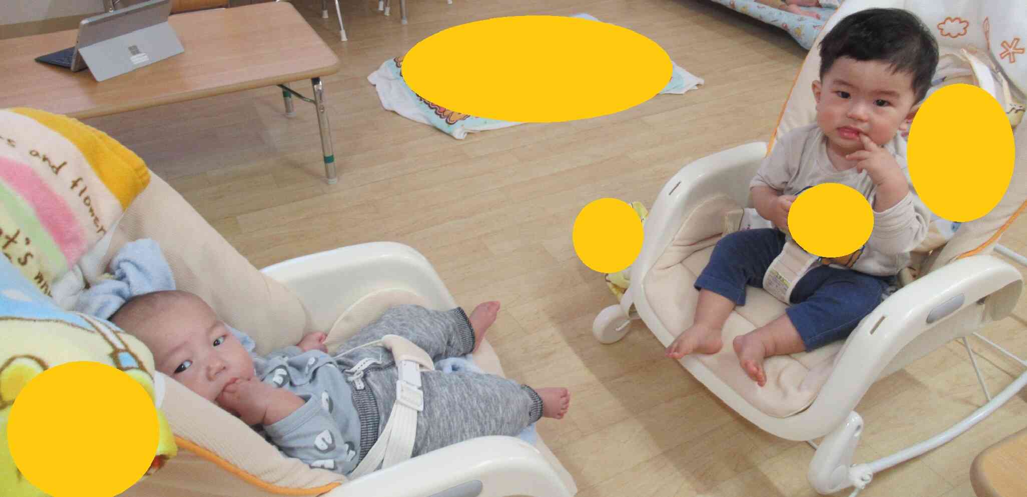 ふたりでお話中…